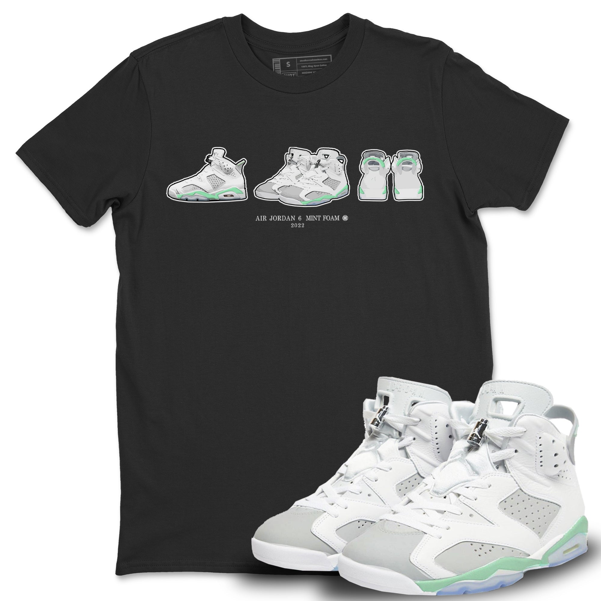 snkmatch Prelude Unisex Tops - Air Jordan 6 Mint Foam