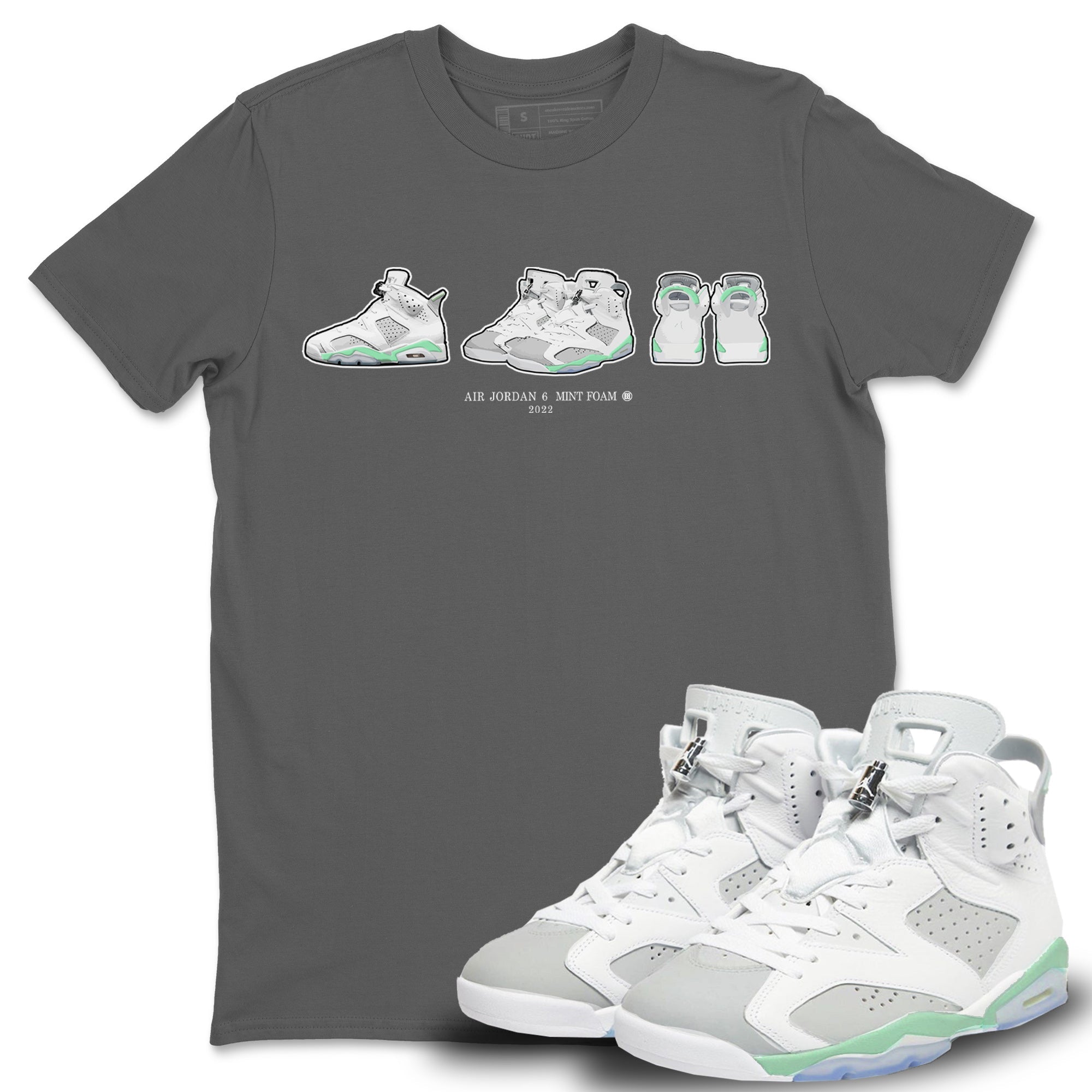 snkmatch Prelude Unisex Tops - Air Jordan 6 Mint Foam
