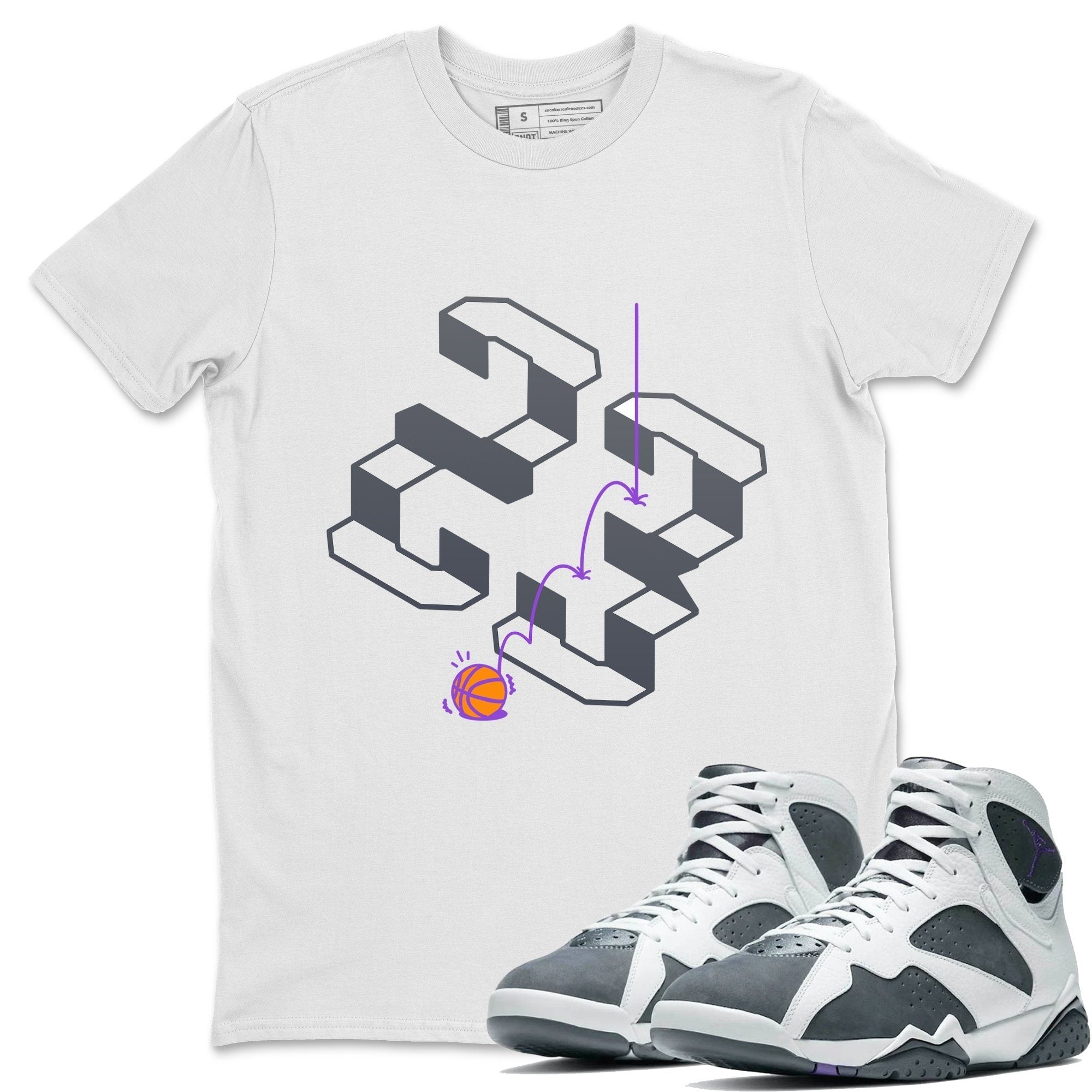 Steps Unisex Tops - Air Jordan 7 Flint