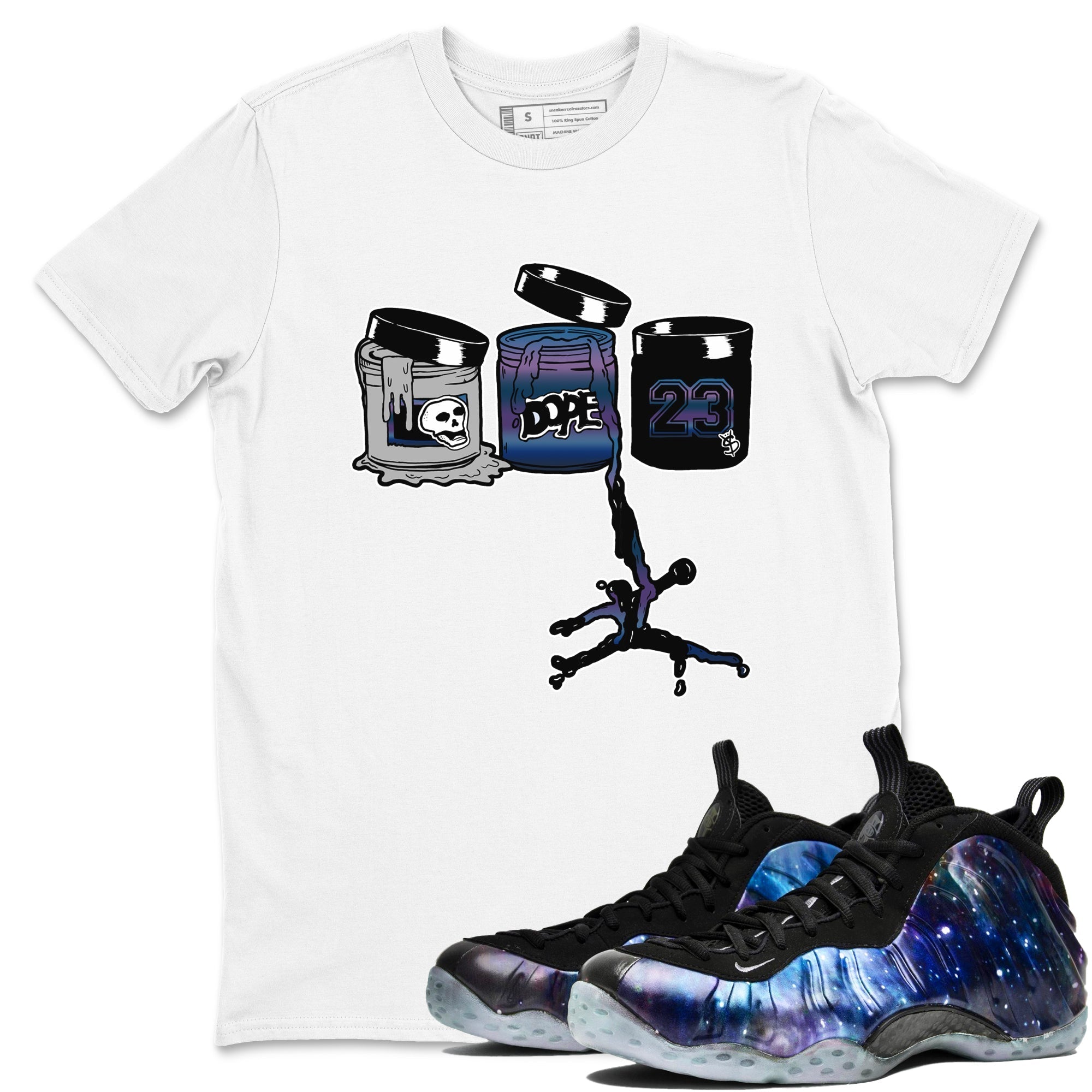 Jordan Paint snkmatch Tees - Air Foamposite One Galaxy