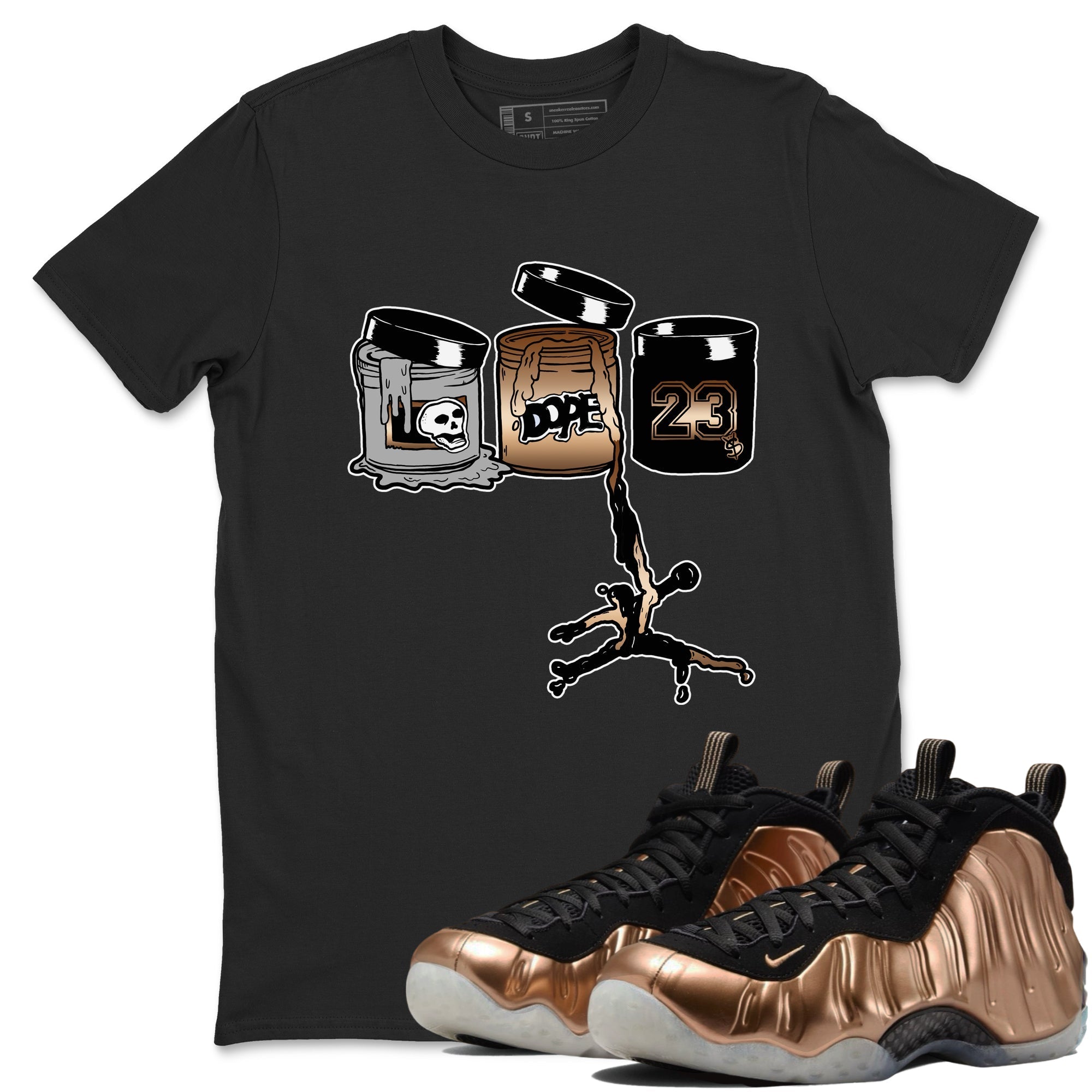 Jordan Paint snkmatch Tees - Air Foamposite One Metallic Copper