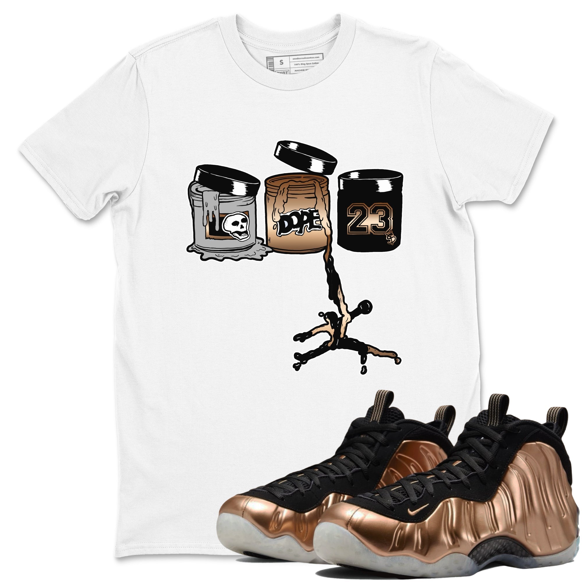 Jordan Paint snkmatch Tees - Air Foamposite One Metallic Copper