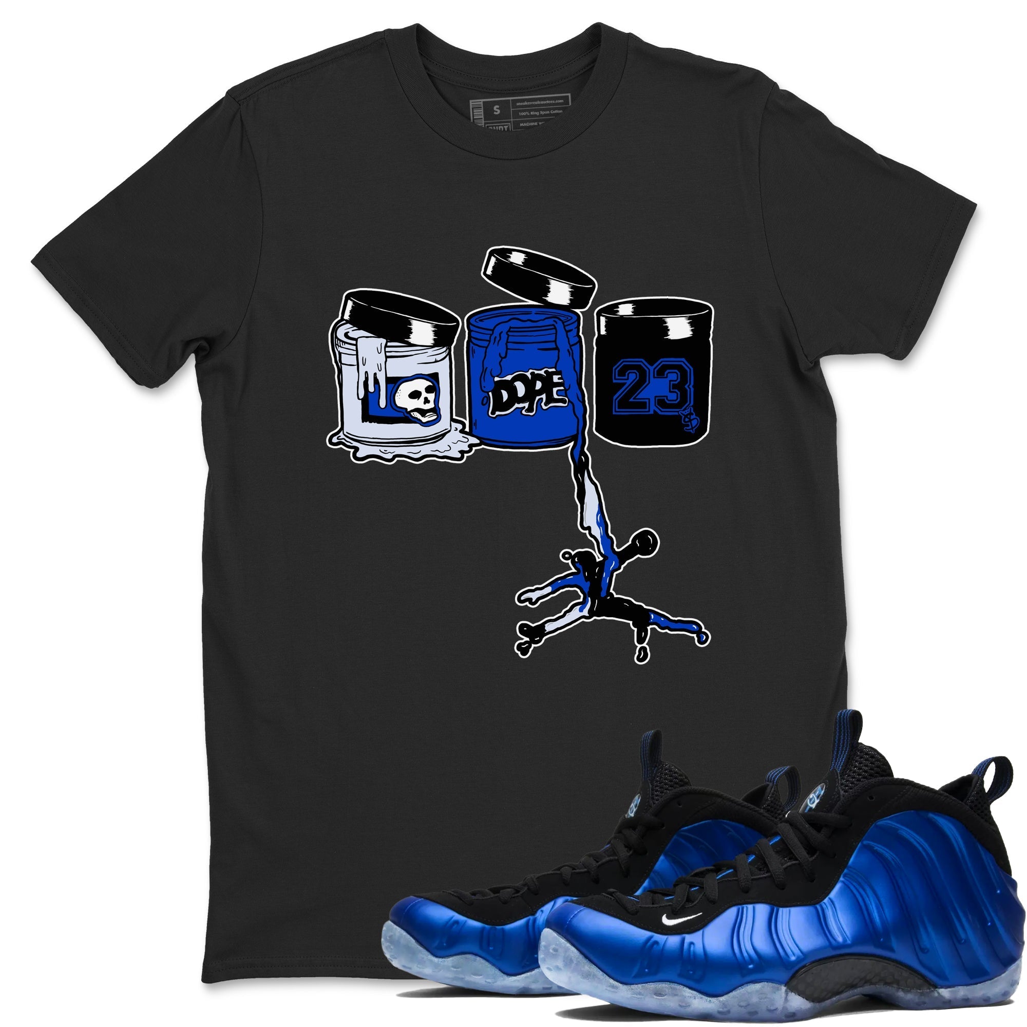 Jordan Paint snkmatch Tees - Air Foamposite One Royal