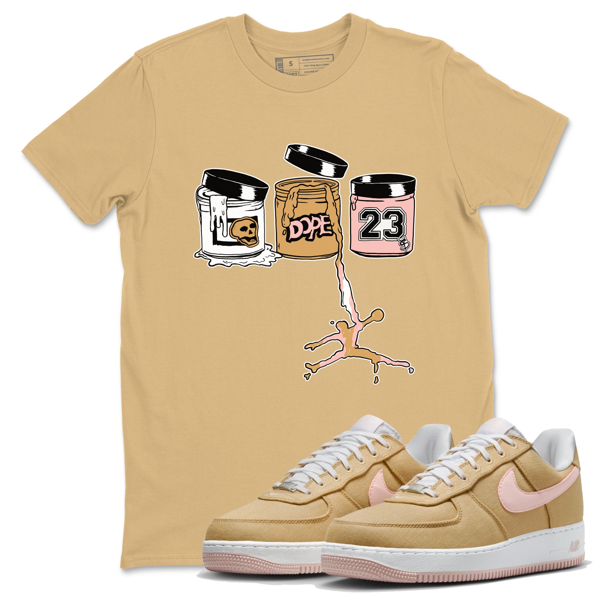 Jordan Paint snkmatch Tees - Air Force 1 Linen