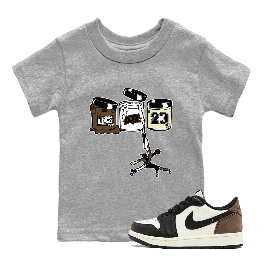 Jordan Paint snkmatch Tees Kids - Air Jordan 1 Mocha