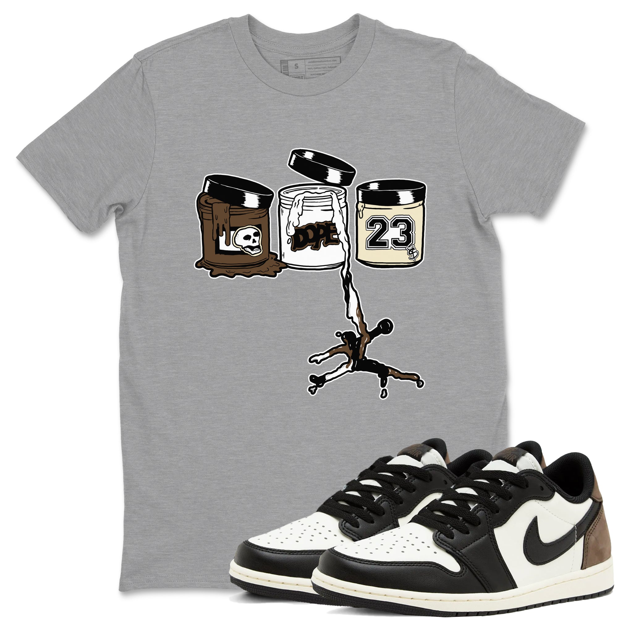 Jordan Paint snkmatch Tees - Air Jordan 1 Mocha
