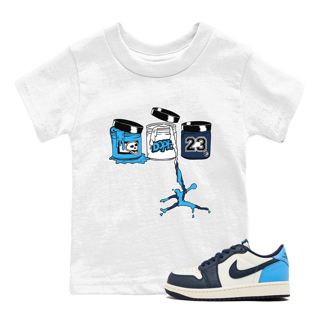 Jordan Paint snkmatch Tees Kids - Air Jordan 1 Obsidian