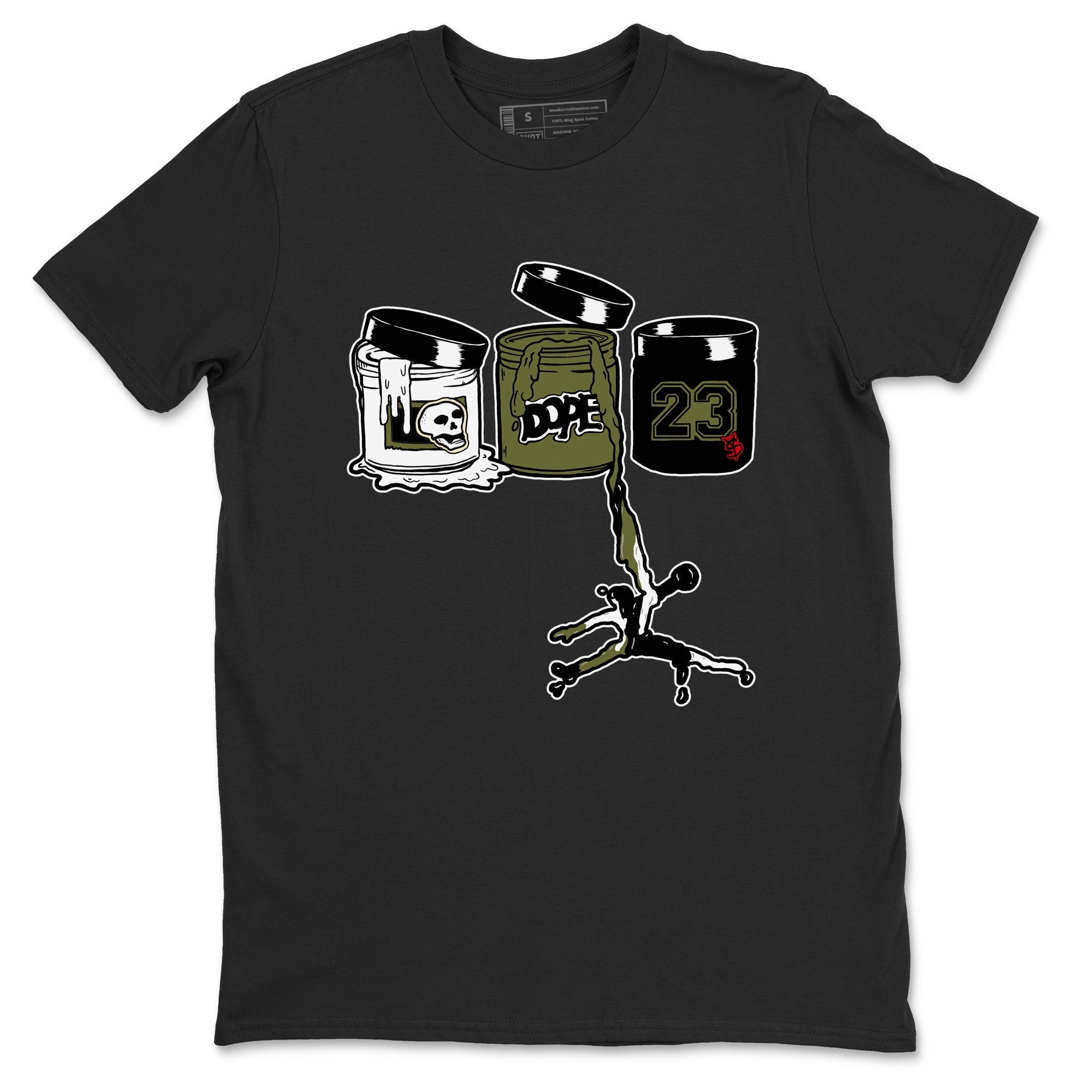 Jordan Paint snkmatch Tees - Air Jordan 1 Travis Scott Medium Olive
