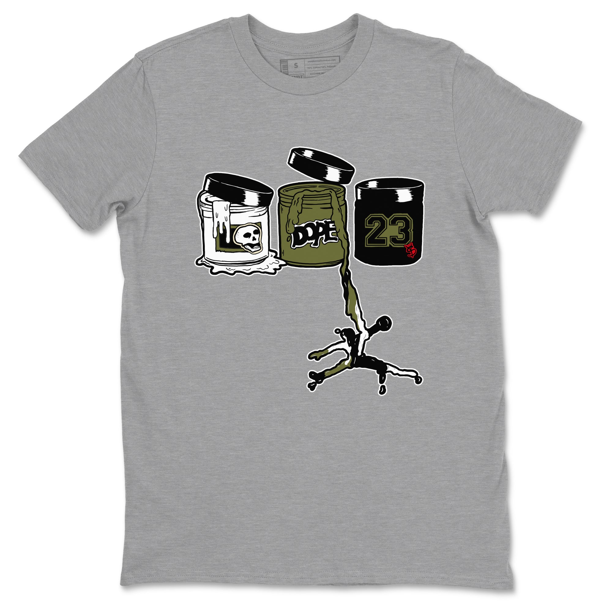 Jordan Paint snkmatch Tees - Air Jordan 1 Travis Scott Medium Olive