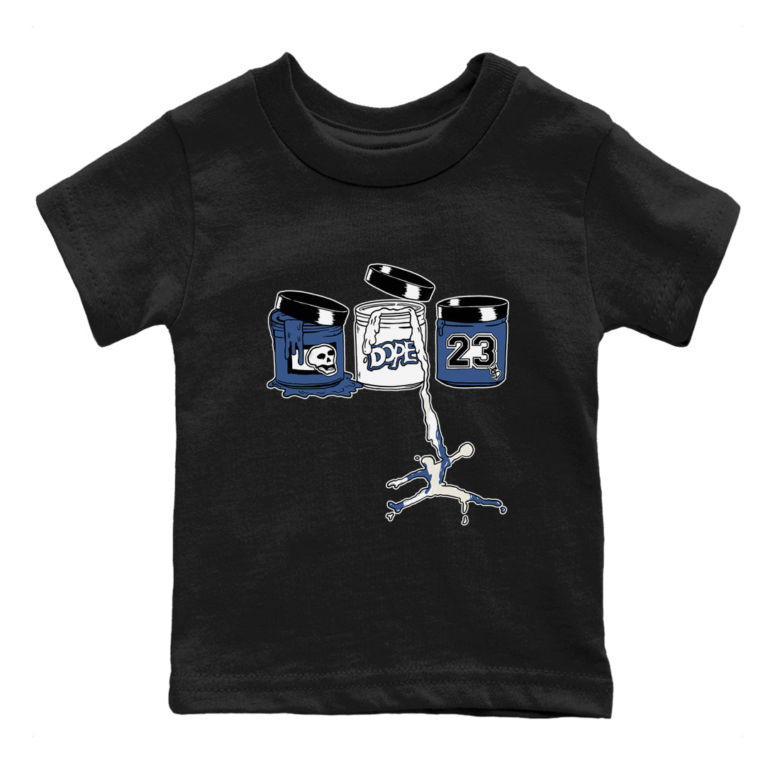 Jordan Paint snkmatch Tees Kids - Air Jordan 11 Diffused Blue