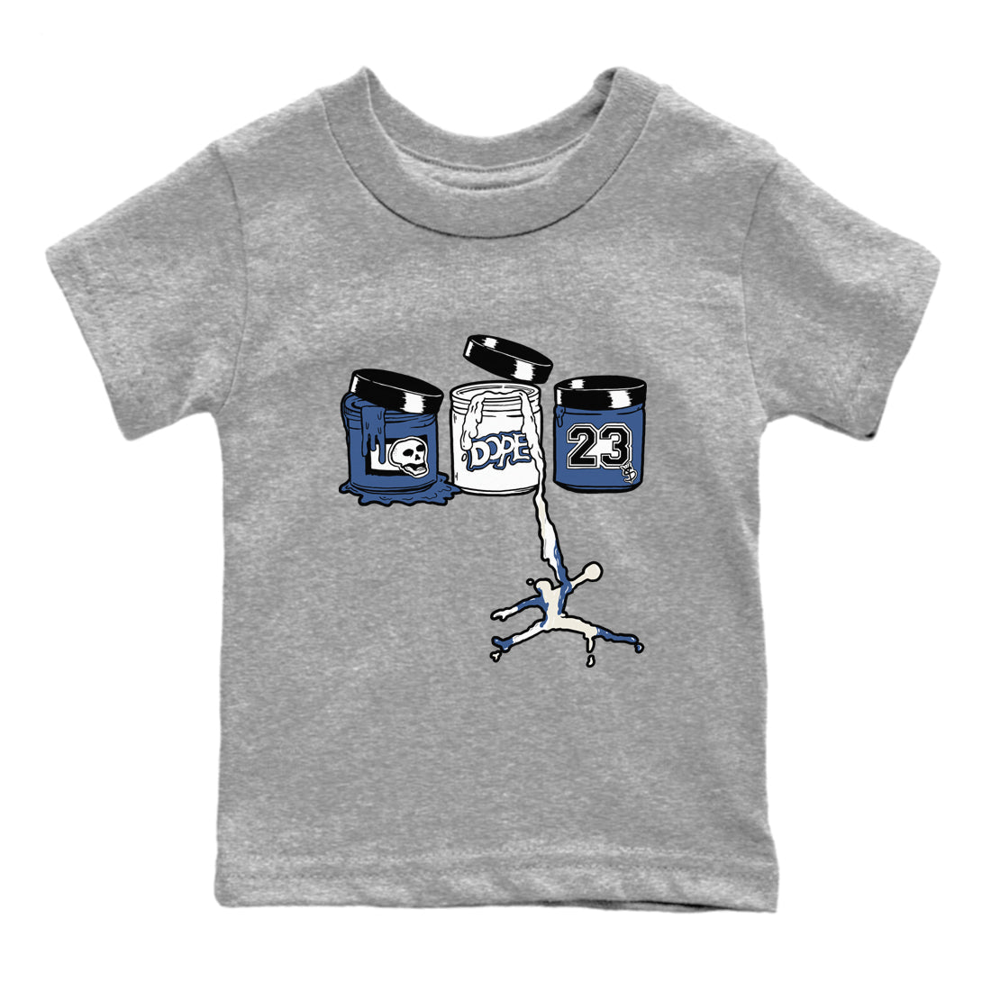 Jordan Paint snkmatch Tees Kids - Air Jordan 11 Diffused Blue