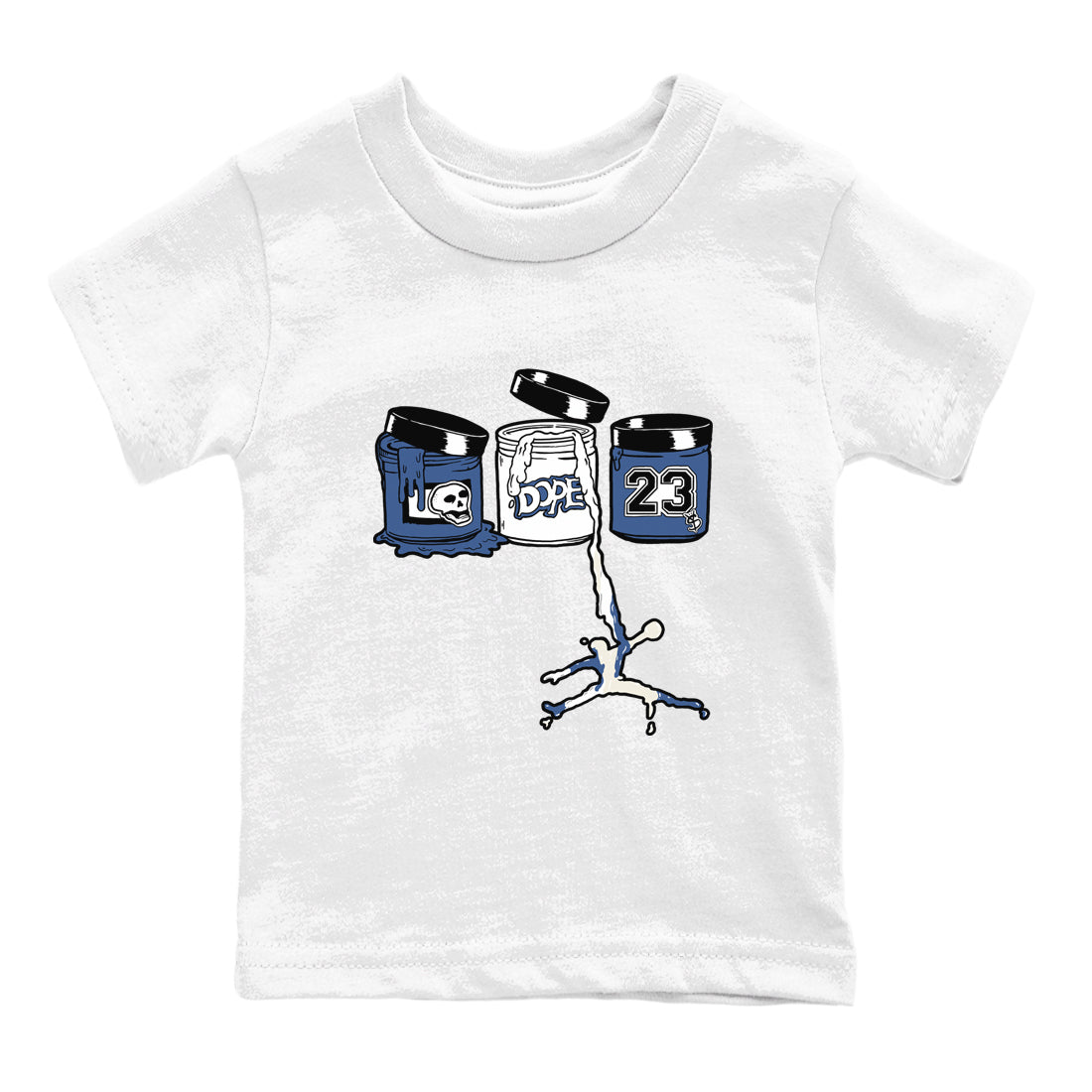 Jordan Paint snkmatch Tees Kids - Air Jordan 11 Diffused Blue