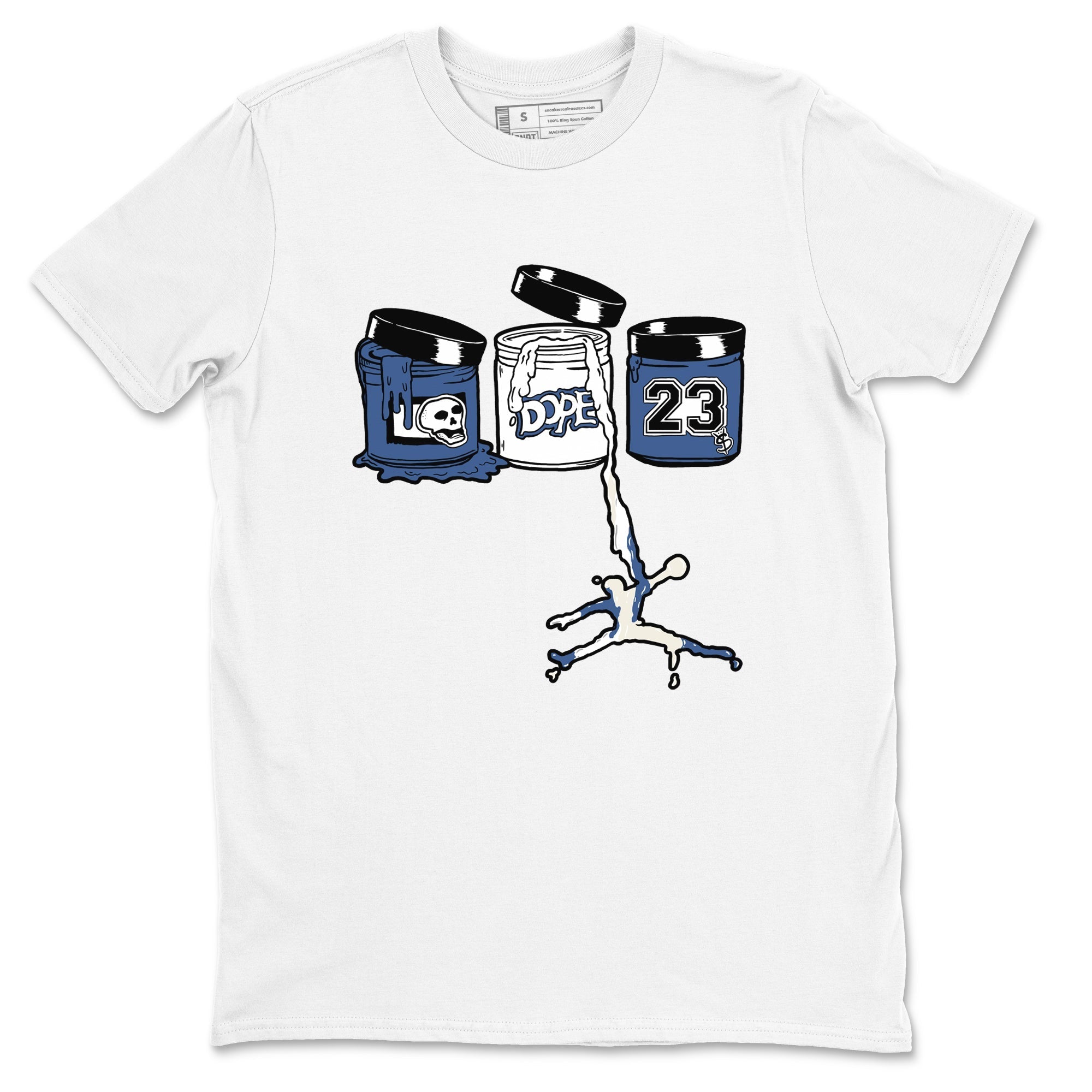 Jordan Paint snkmatch Tees - Air Jordan 11 Diffused Blue