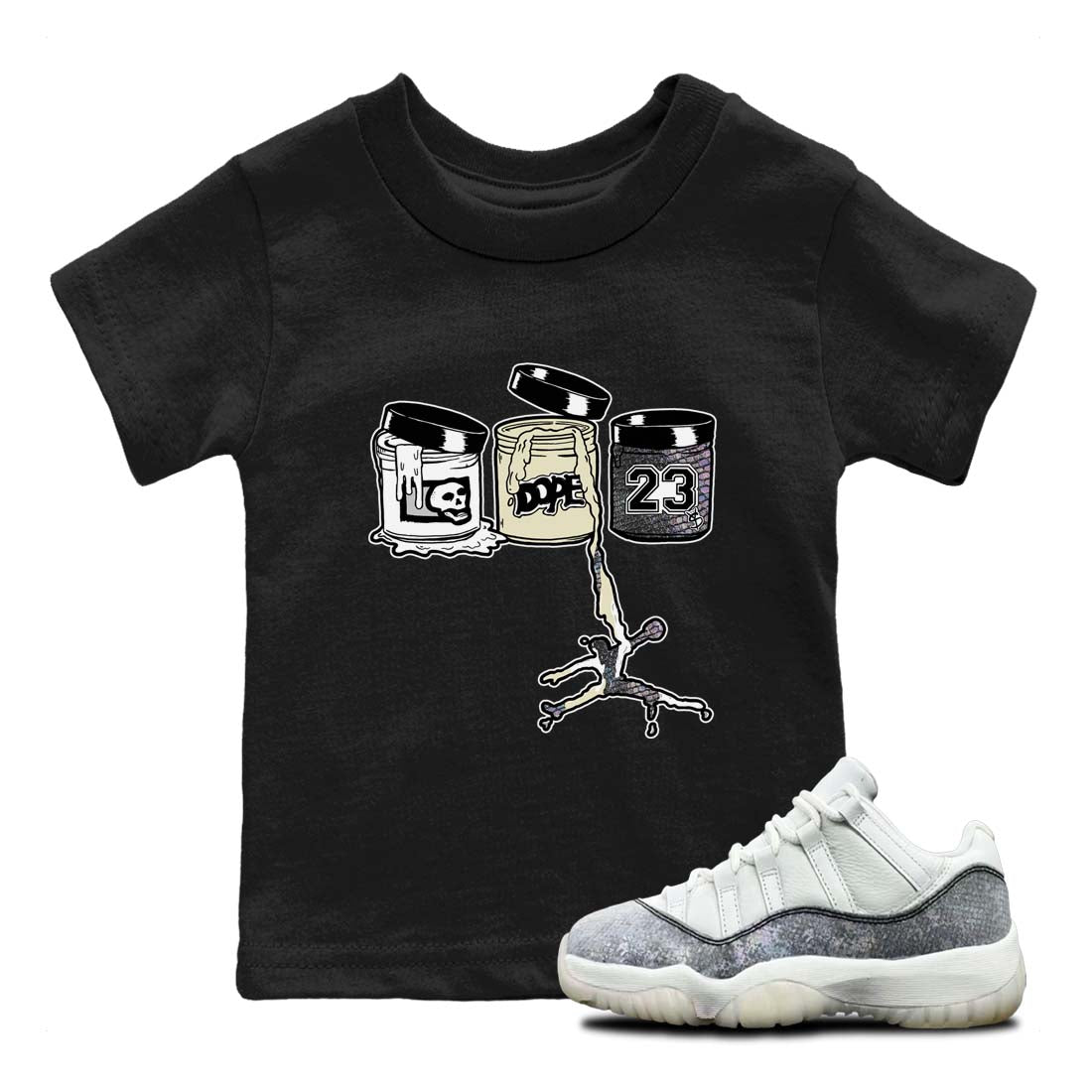 Jordan Paint snkmatch Tees Kids - Air Jordan 11 Year Of The Snake