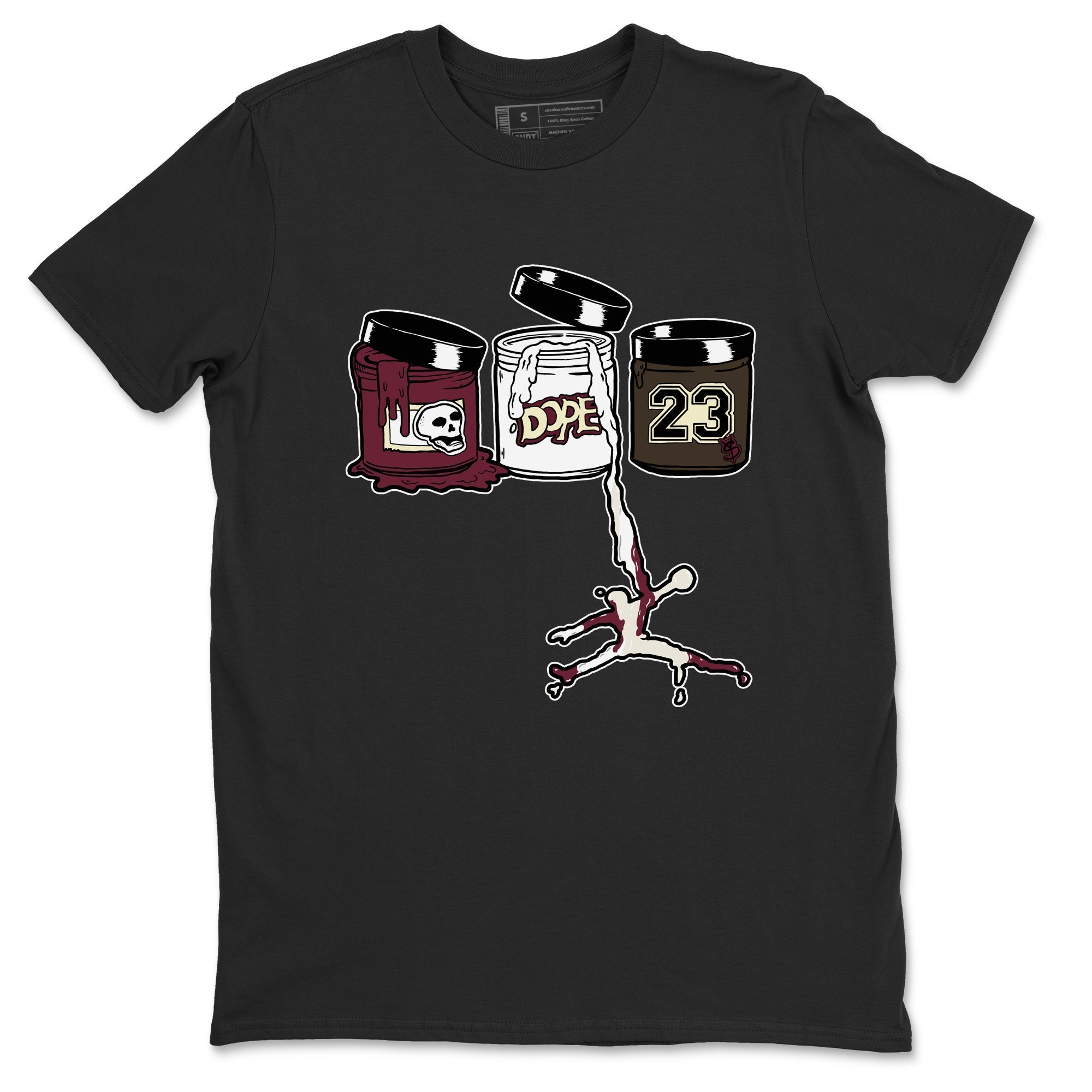 Jordan Paint snkmatch Tees - Air Jordan 3 A Ma Maniere x Burgundy Crush