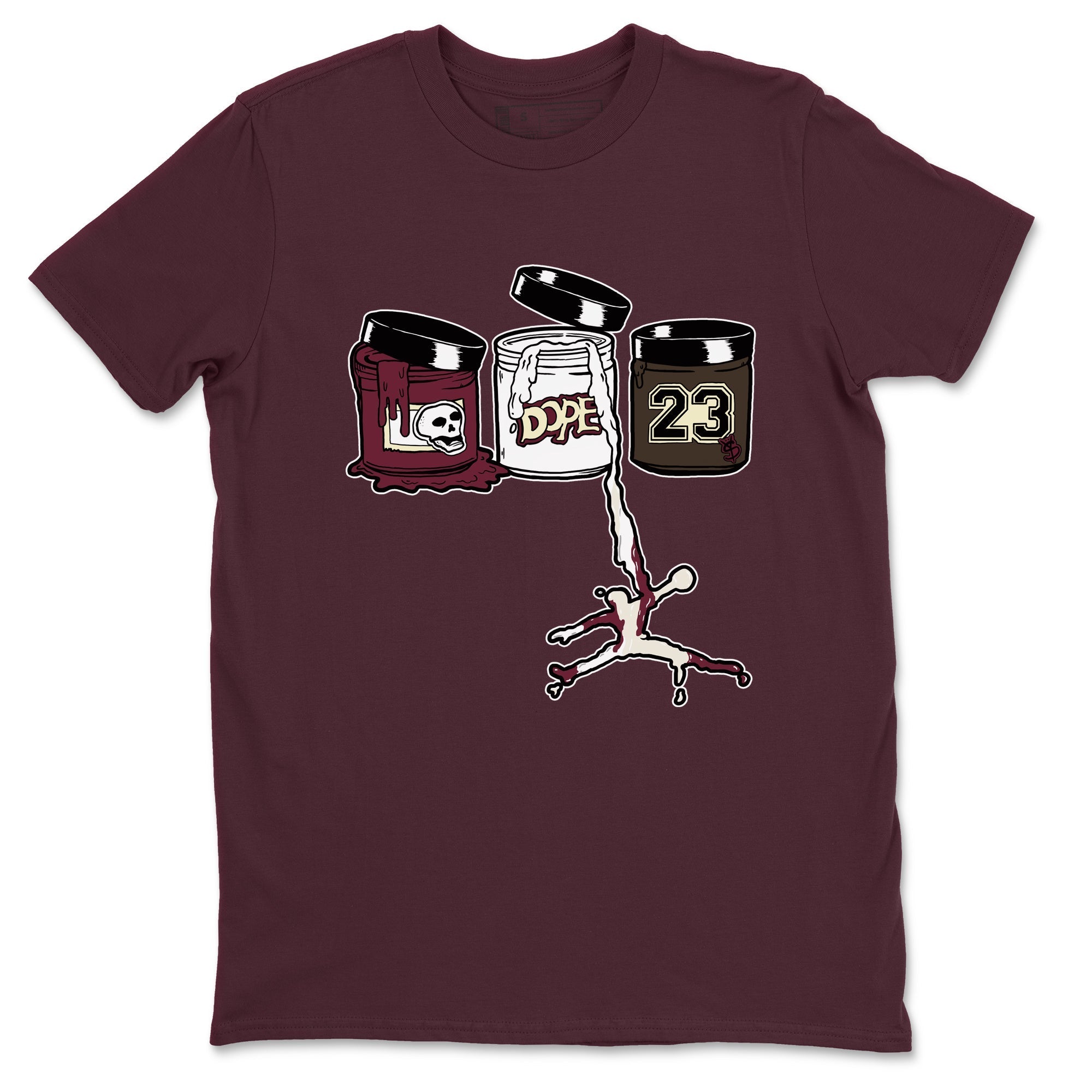 Jordan Paint snkmatch Tees - Air Jordan 3 A Ma Maniere x Burgundy Crush