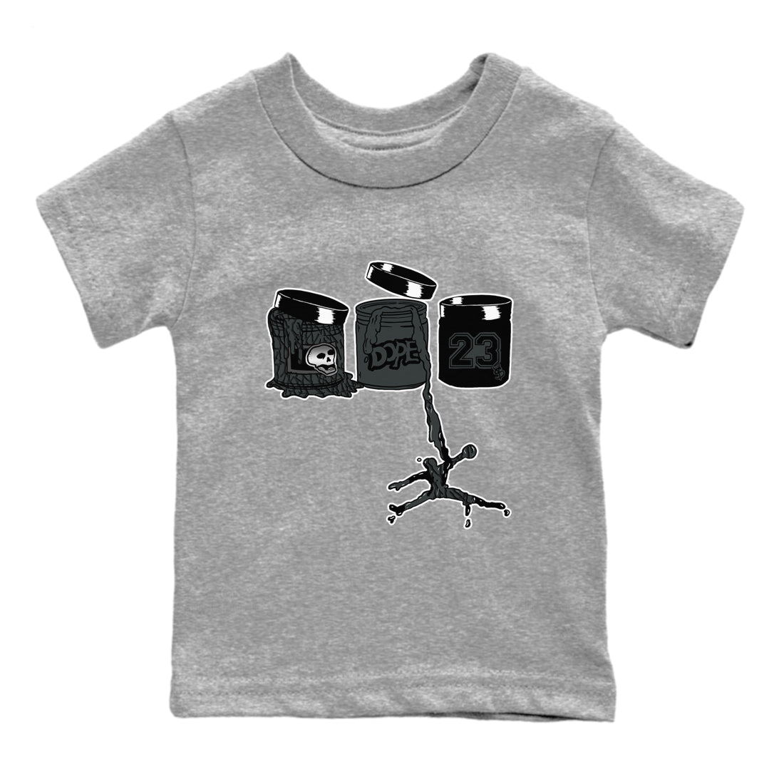 Jordan Paint snkmatch Tees Kids - Air Jordan 3 Black Cat