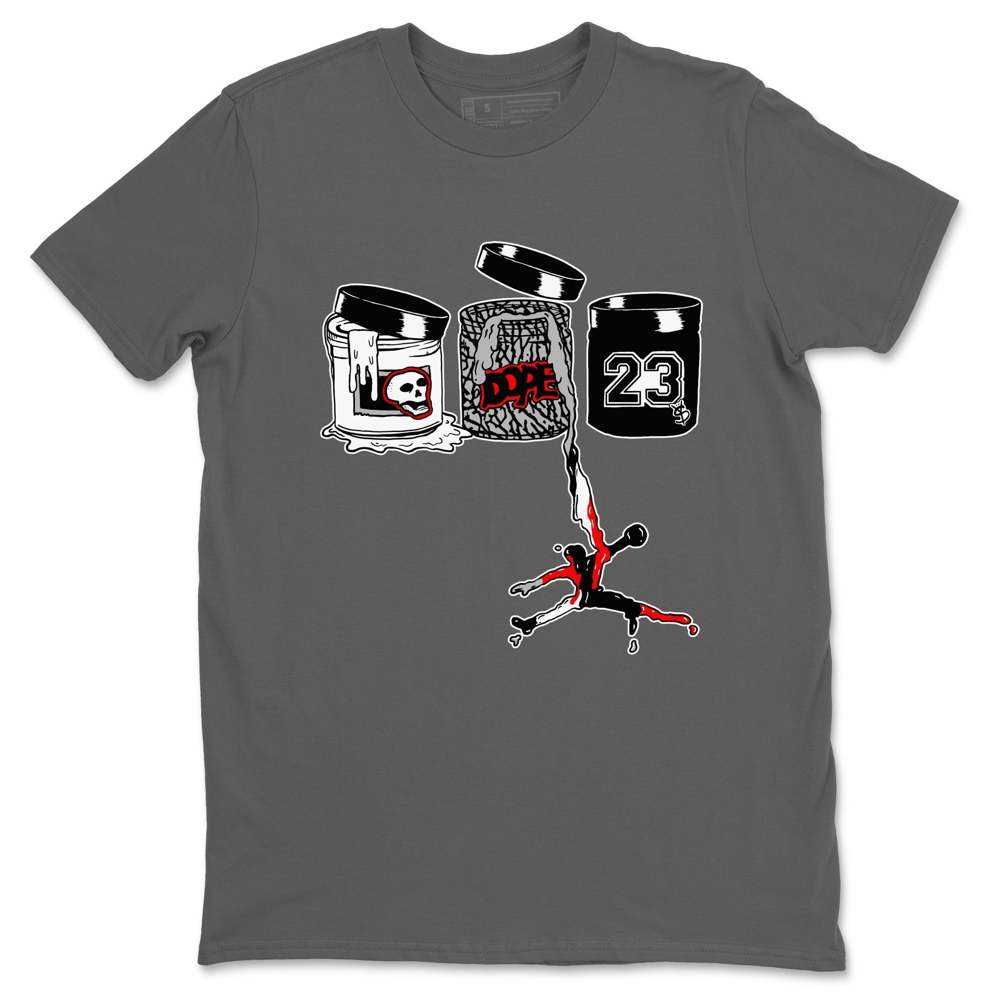 Jordan Paint snkmatch Tees - Air Jordan 3 Black Cement