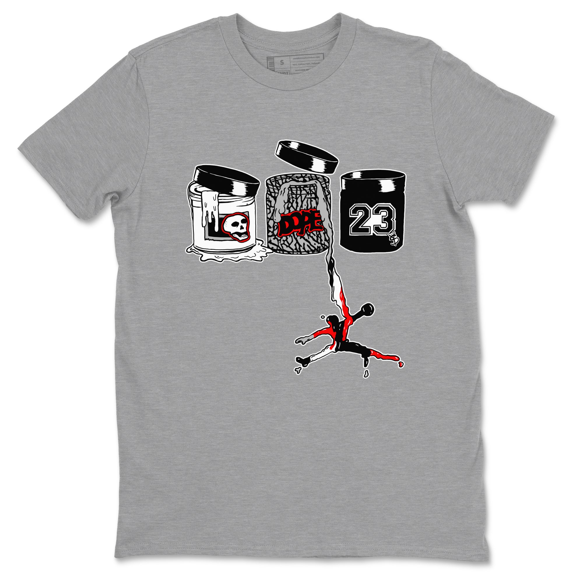 Jordan Paint snkmatch Tees - Air Jordan 3 Black Cement
