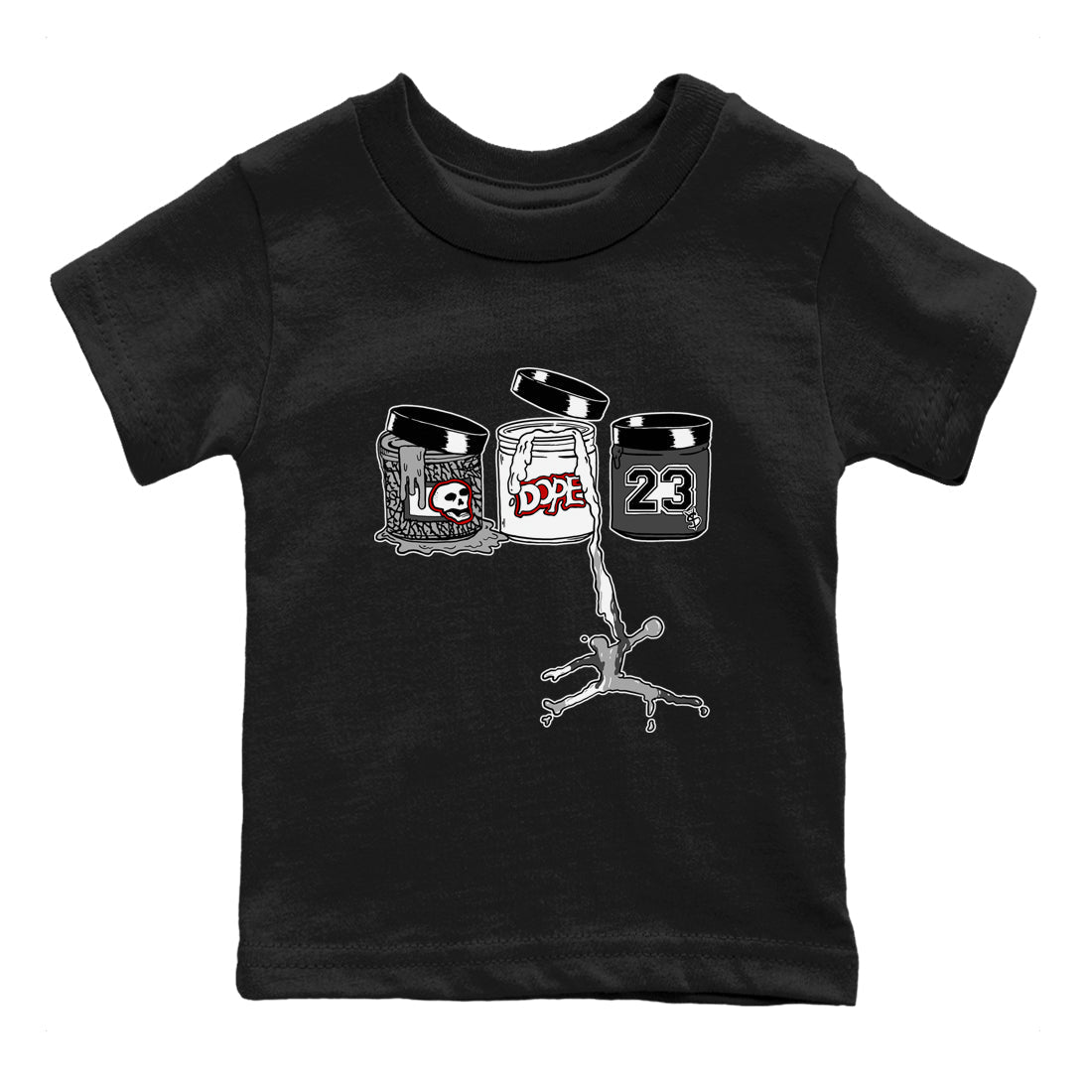 Jordan Paint snkmatch Tees Kids - Air Jordan 3 Cement Grey