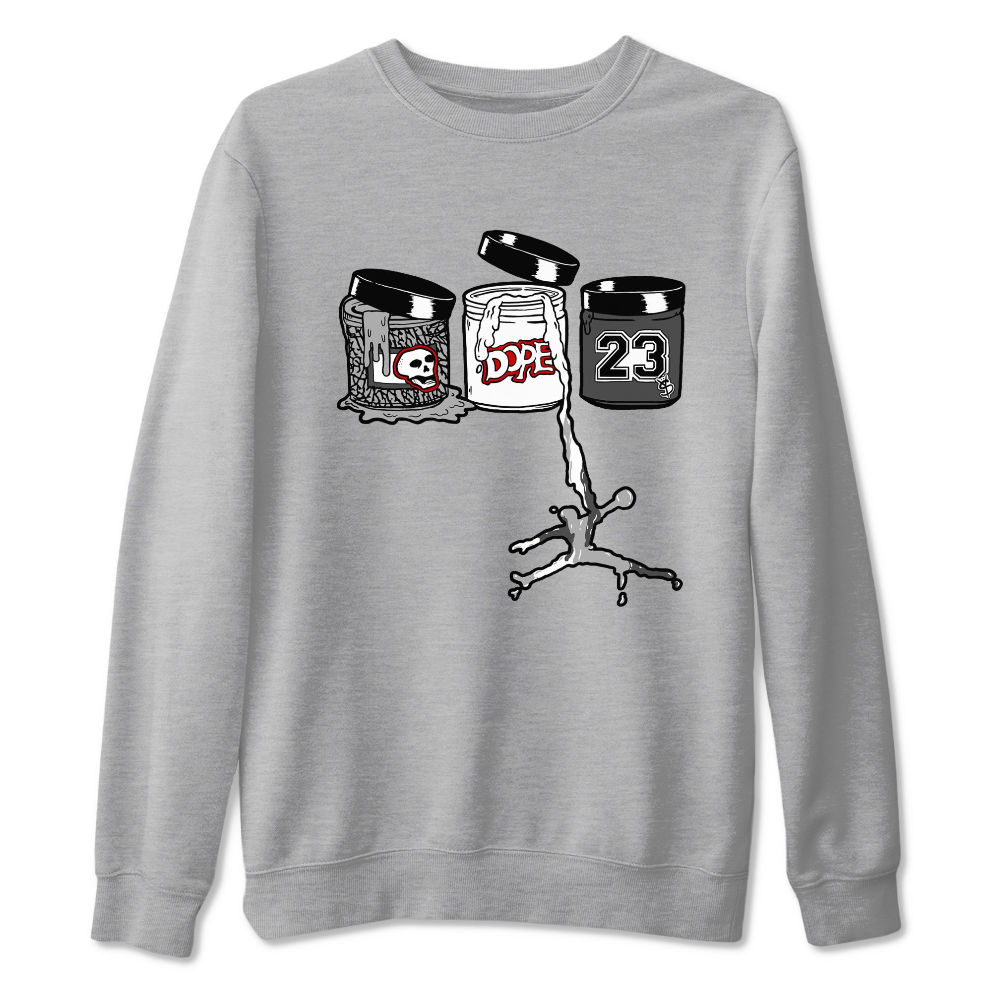 Jordan Paint snkmatch Tees - Air Jordan 3 Cement Grey