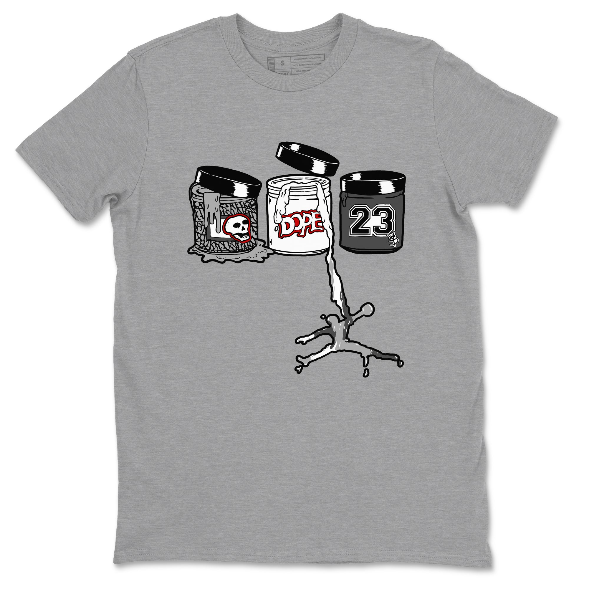 Jordan Paint snkmatch Tees - Air Jordan 3 Cement Grey