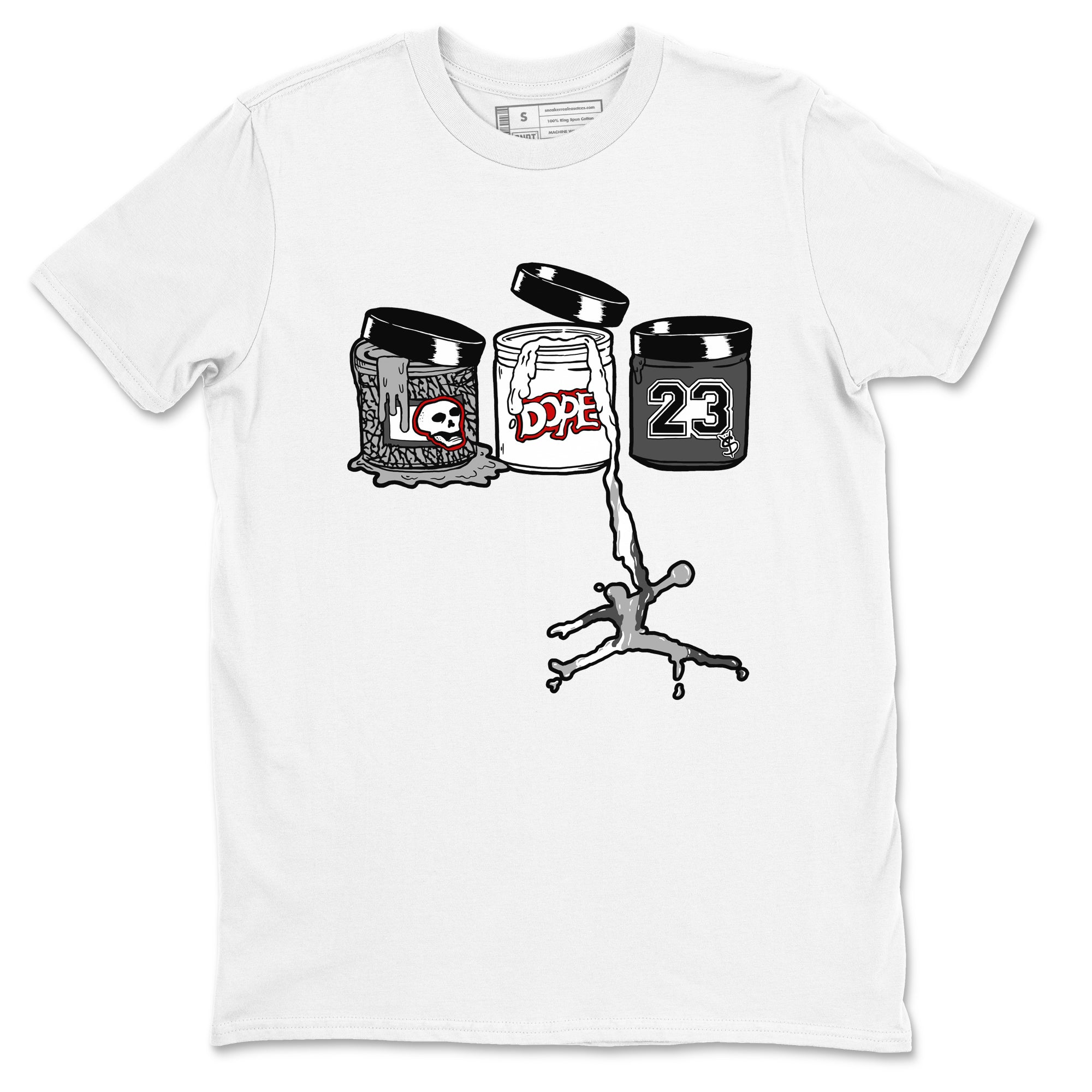 Jordan Paint snkmatch Tees - Air Jordan 3 Cement Grey