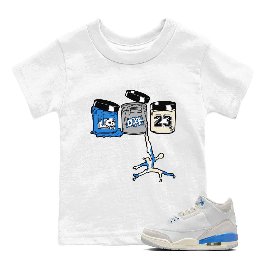Jordan Paint snkmatch Tees Kids - Air Jordan 3 Lucky Shorts
