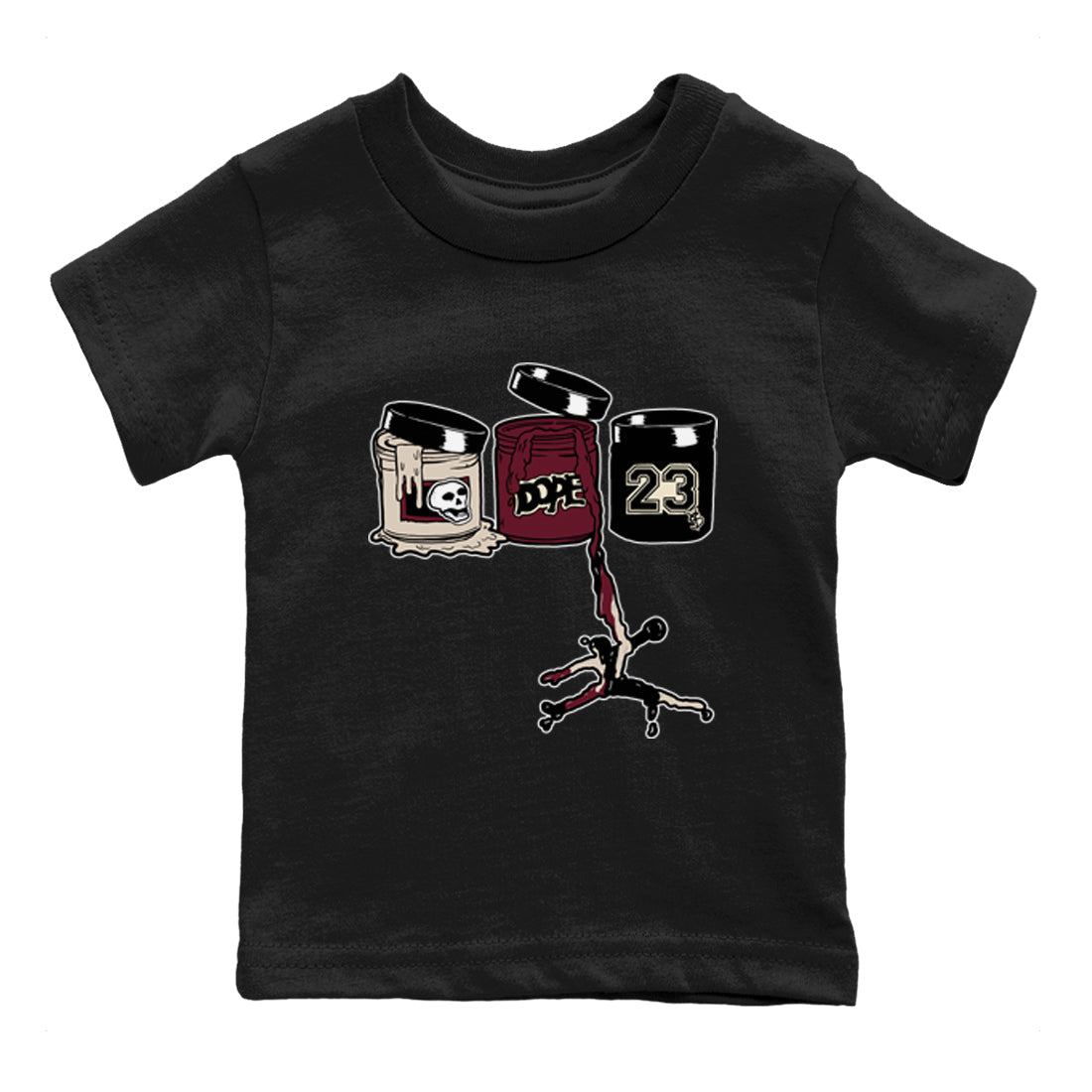 Jordan Paint snkmatch Tees Kids - Air Jordan 4 A Ma Maniere x Fossil Stone