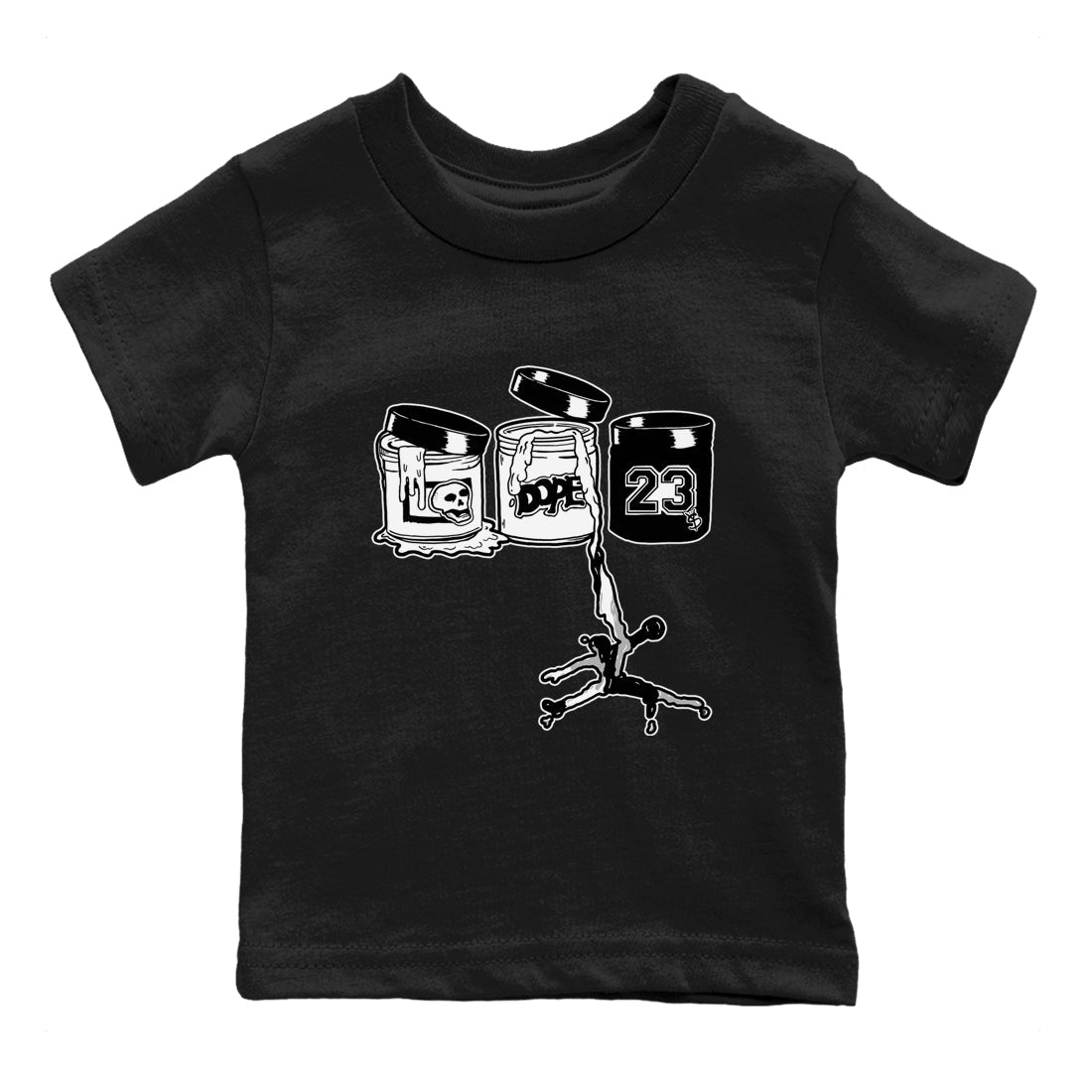 Jordan Paint snkmatch Tees Kids - Air Jordan 4 White Thunder