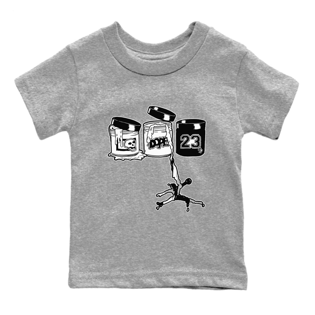 Jordan Paint snkmatch Tees Kids - Air Jordan 4 White Thunder