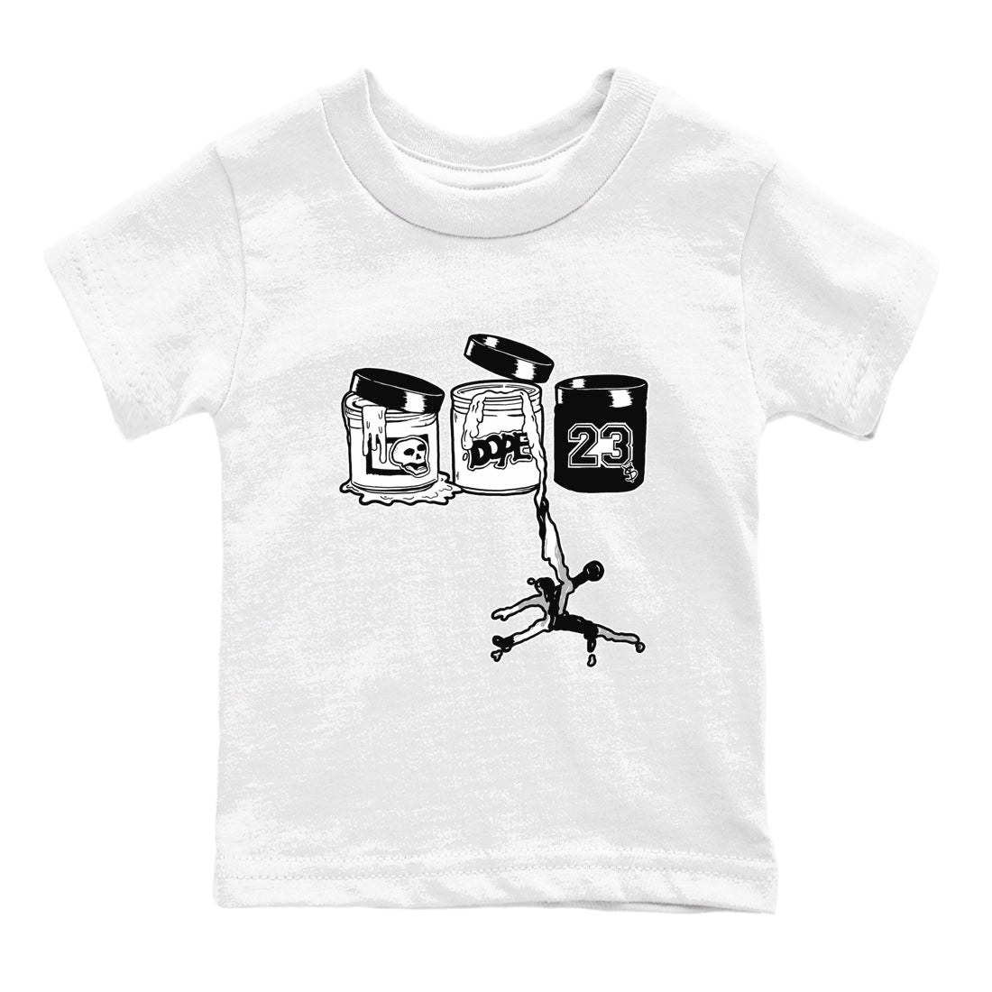 Jordan Paint snkmatch Tees Kids - Air Jordan 4 White Thunder