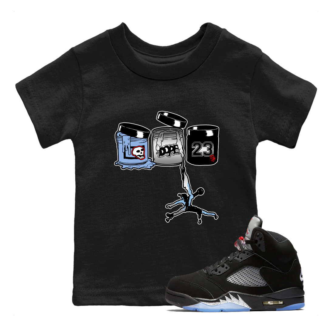 Jordan Paint snkmatch Tees Kids - Air Jordan 5 Reimagined
