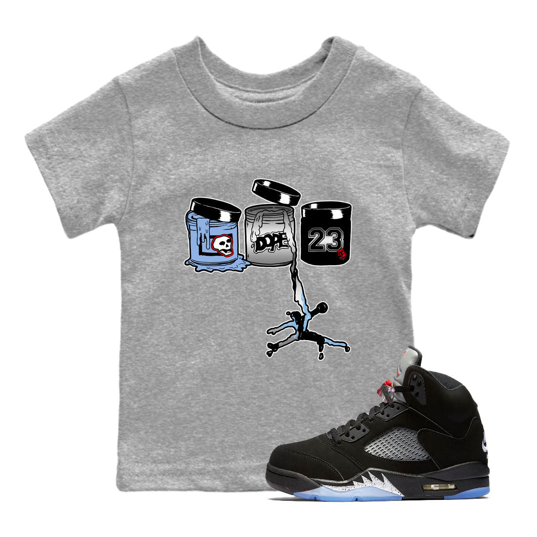 Jordan Paint snkmatch Tees Kids - Air Jordan 5 Reimagined