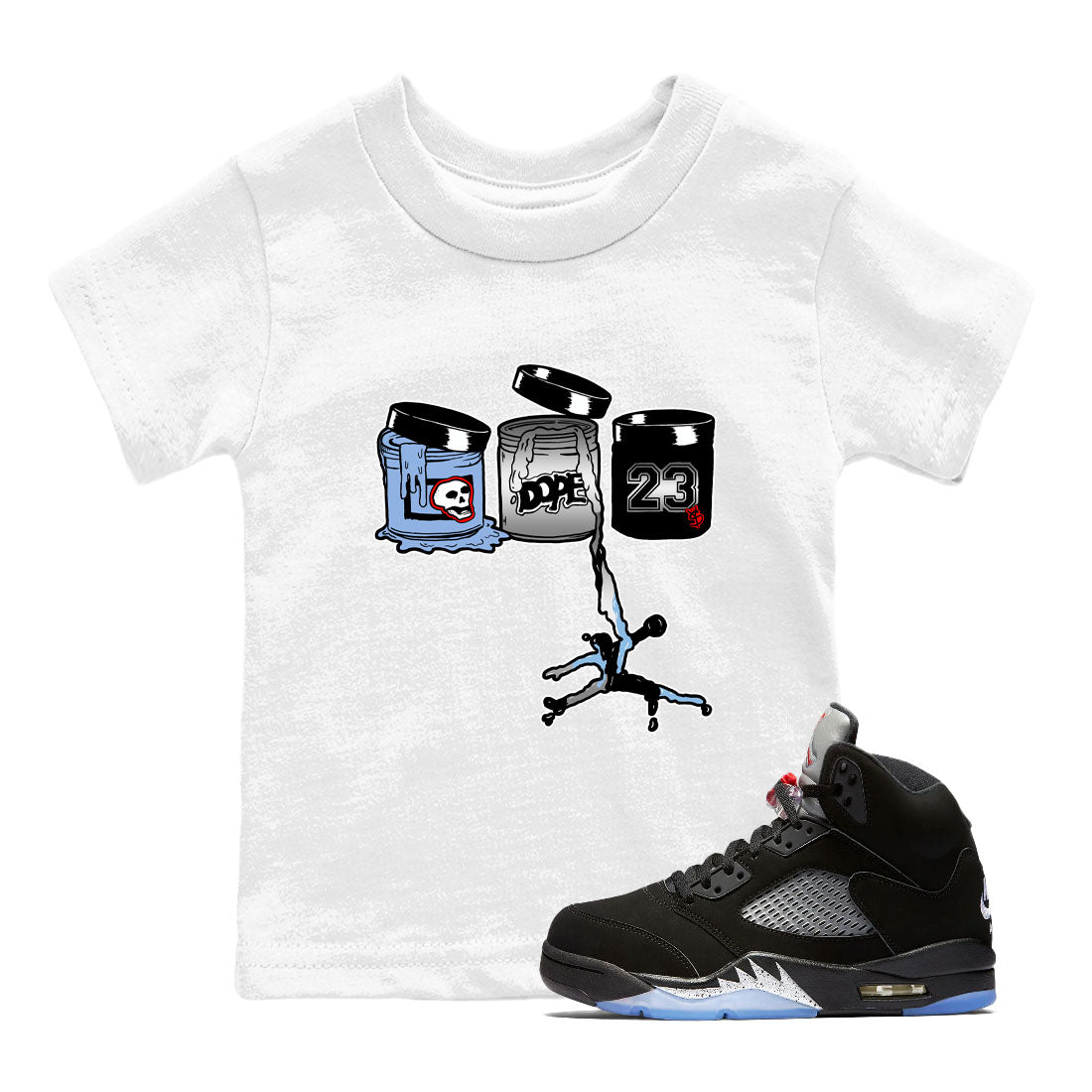 Jordan Paint snkmatch Tees Kids - Air Jordan 5 Reimagined