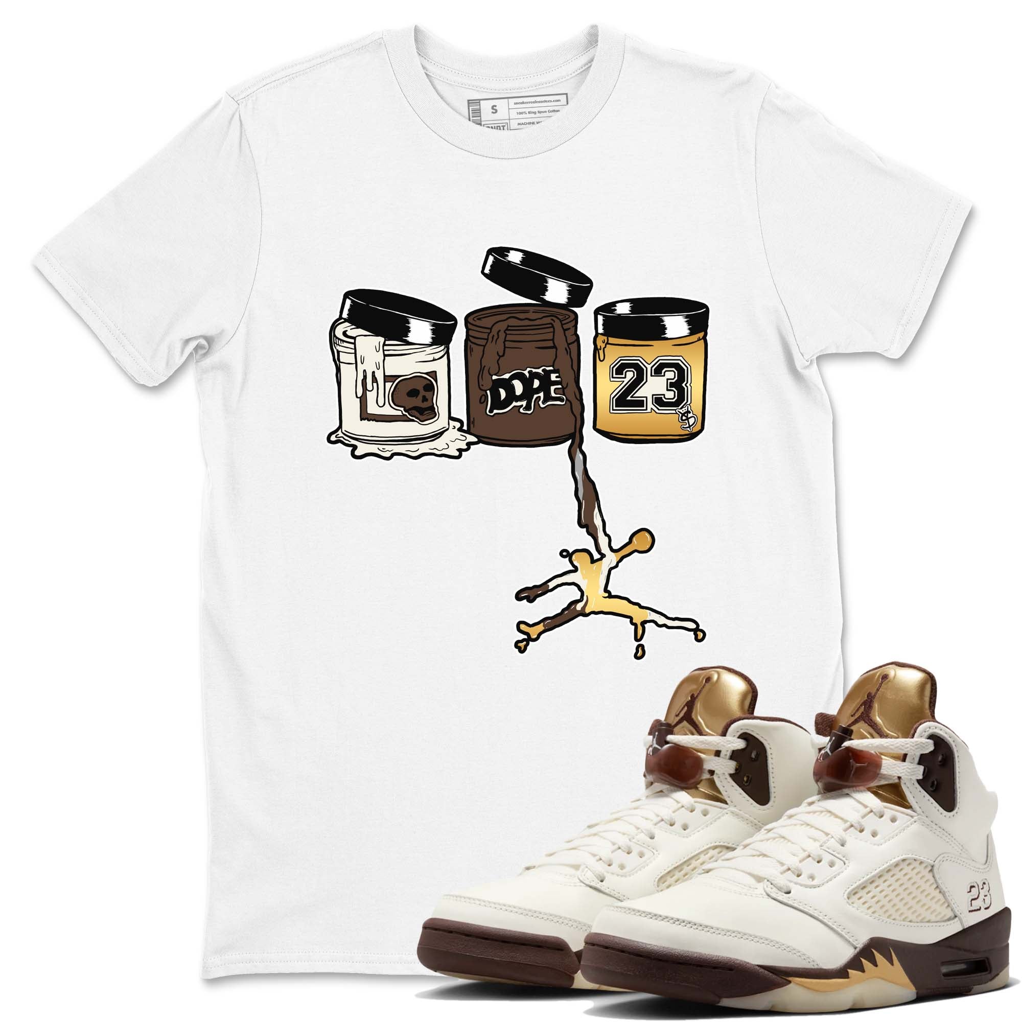 Jordan Paint snkmatch Tees - Air Jordan 5 Golden Ticket