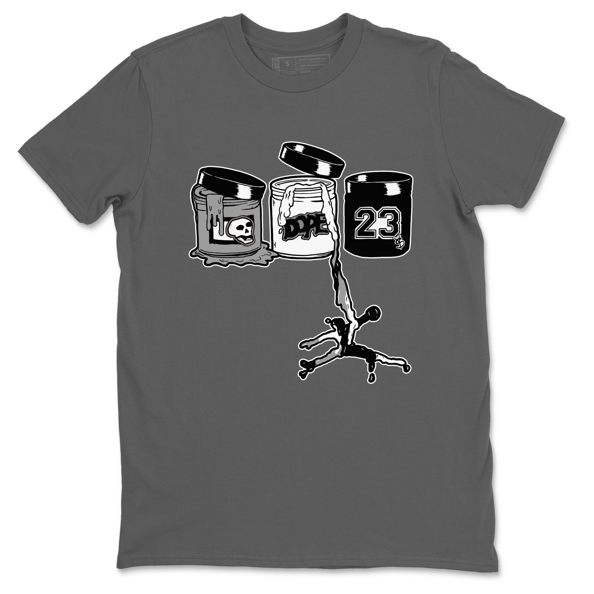 Jordan Paint snkmatch Tees - Air Jordan 5 White Black
