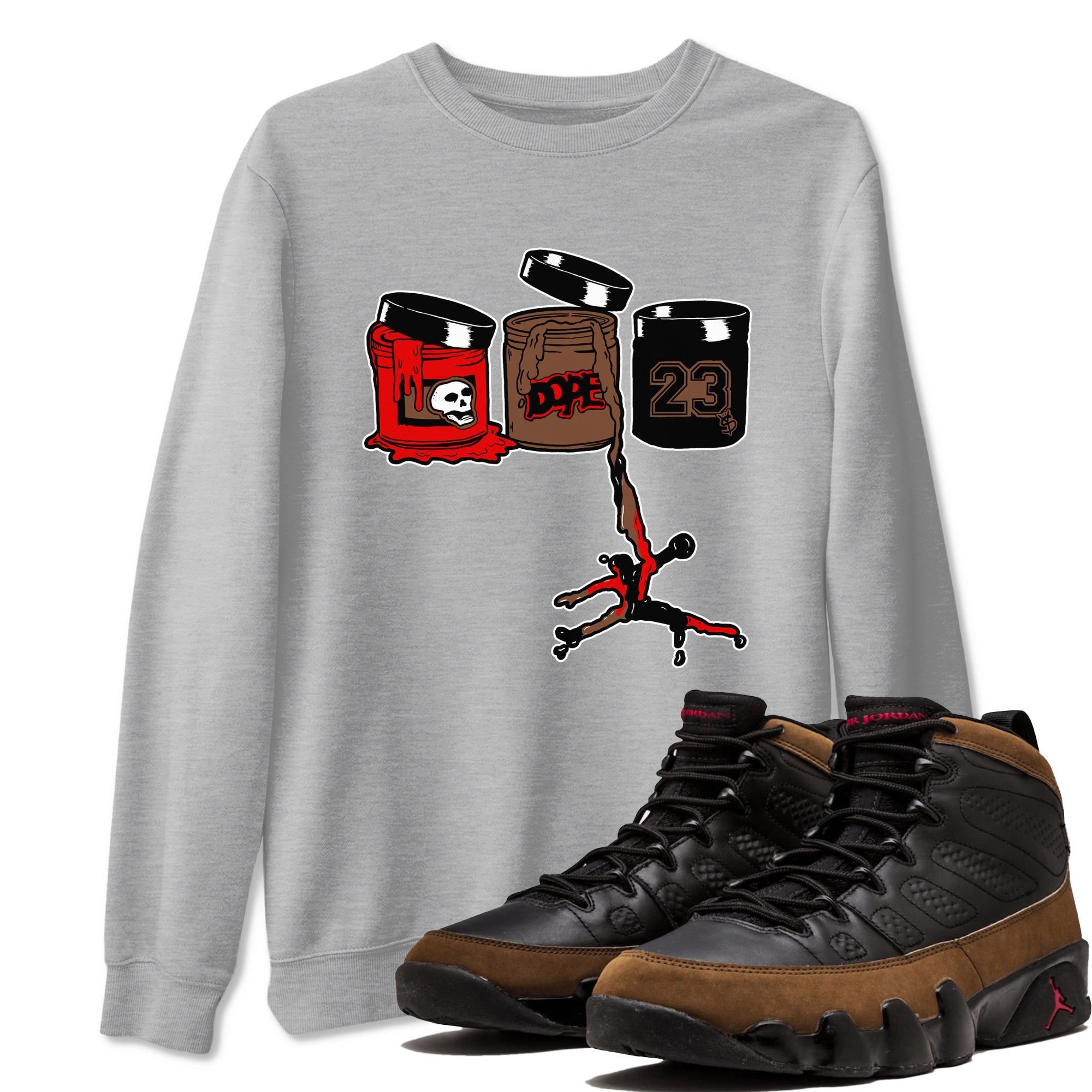 Jordan Paint snkmatch Tees - Air Jordan 9 Olive