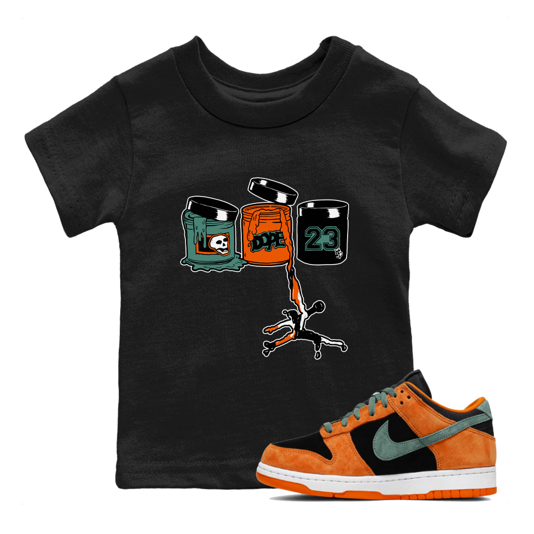 Jordan Paint snkmatch Tees Kids - Dunk Ceramic