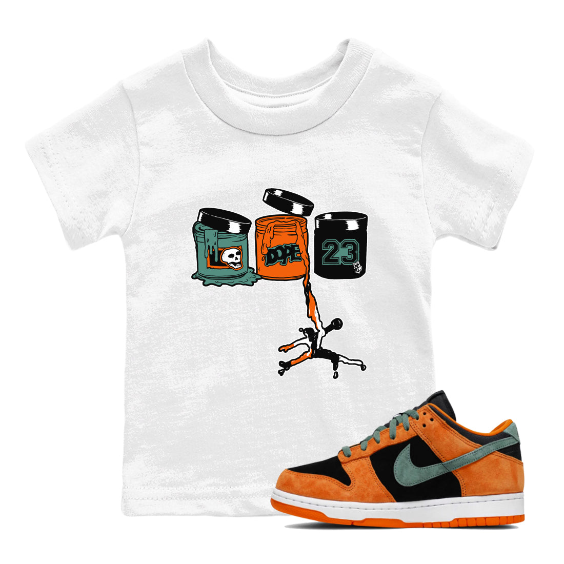 Jordan Paint snkmatch Tees Kids - Dunk Ceramic