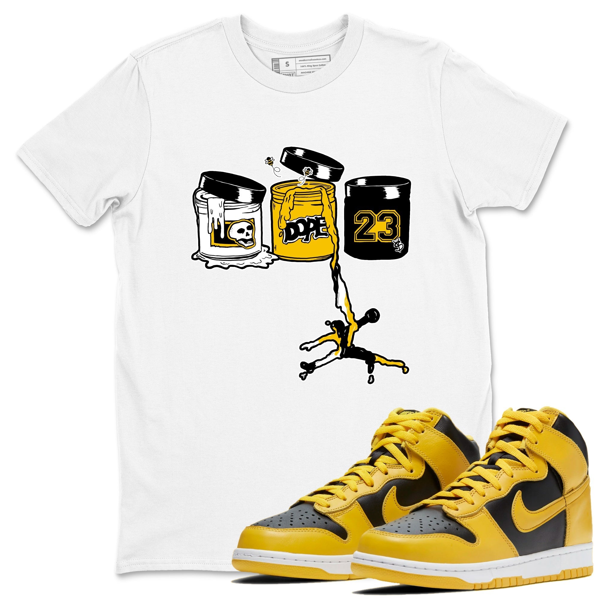Jordan Paint snkmatch Tees - Dunk High Pollen
