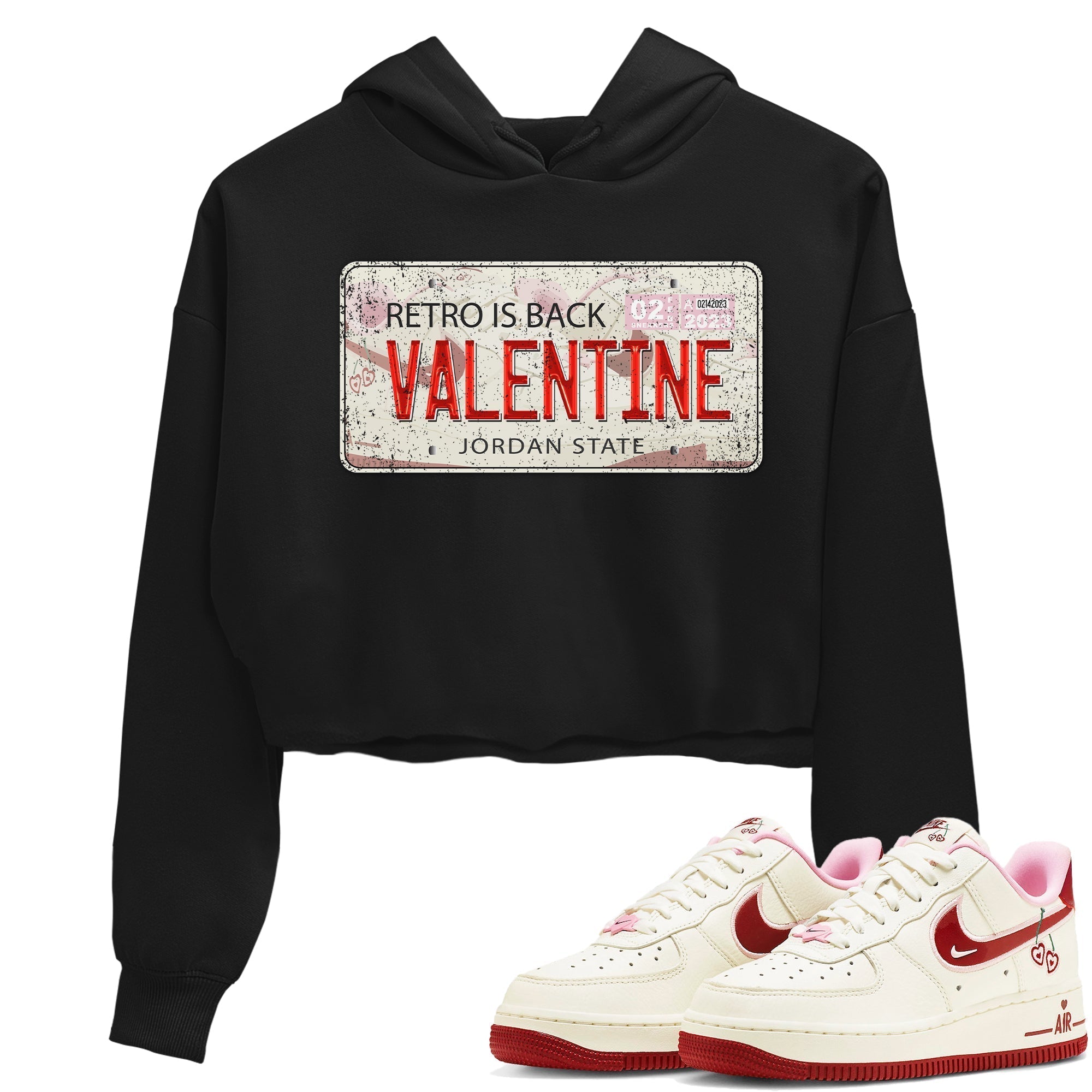 Jordan Plate Women's Tops - Air Force 1 Valentines Day