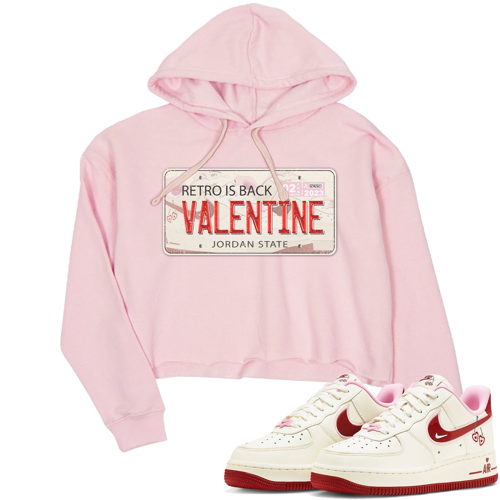 Jordan Plate Women's Tops - Air Force 1 Valentines Day