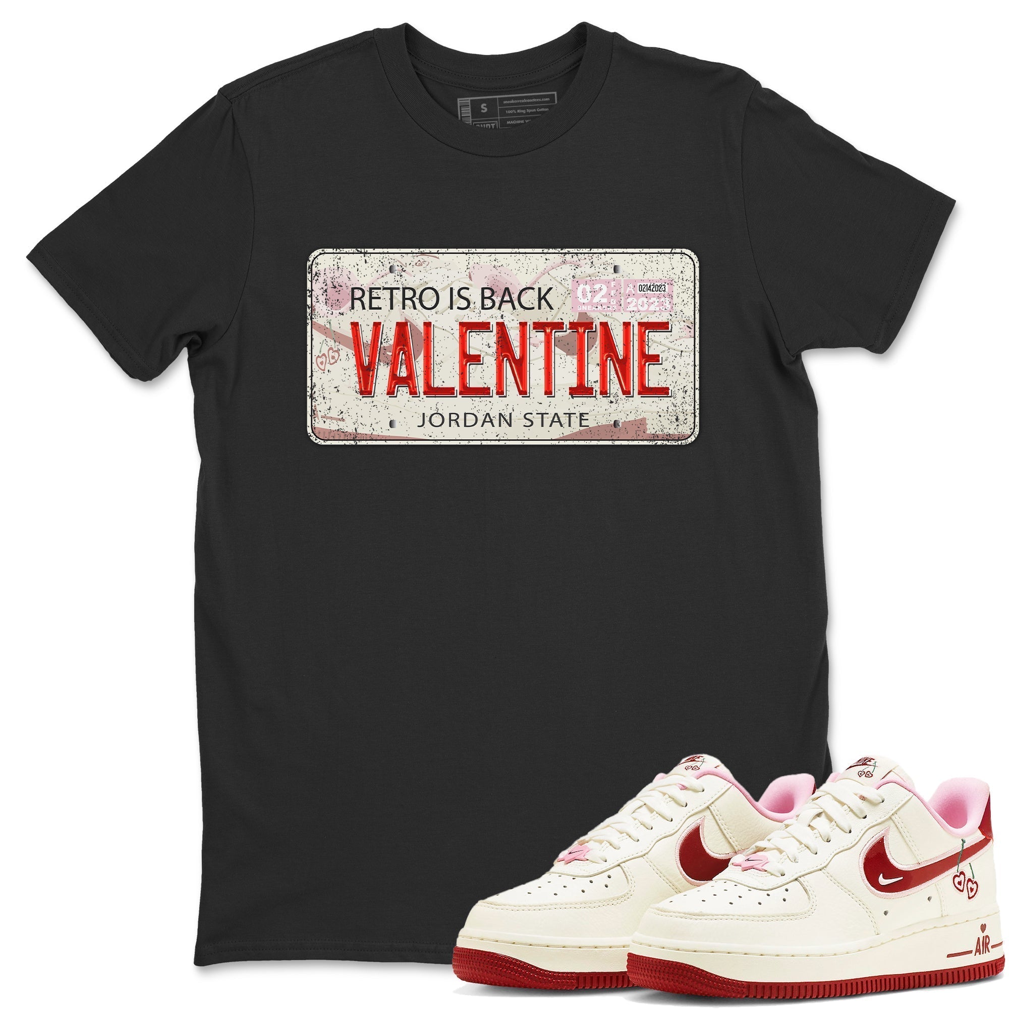 Jordan Plate Unisex Tops - Air Force 1 Valentines Day