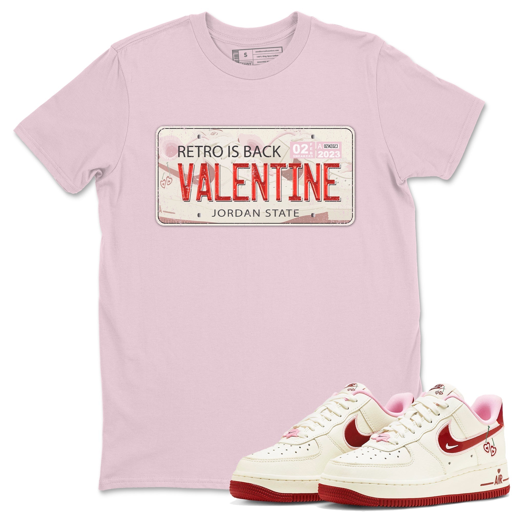 Jordan Plate Unisex Tops - Air Force 1 Valentines Day
