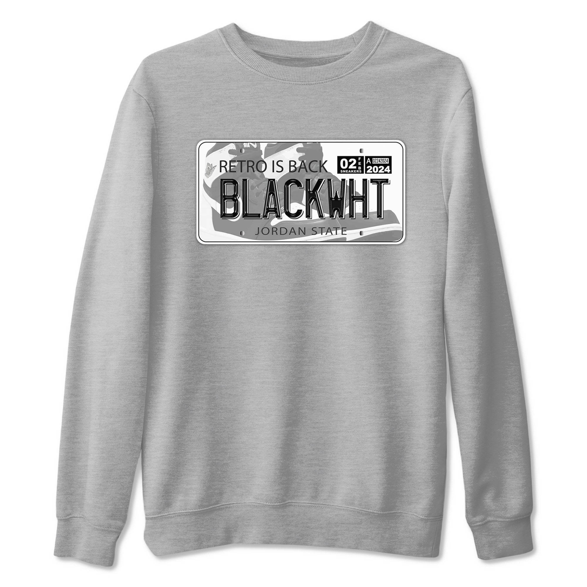 Jordan Plate snkmatch Tees - Air Jordan 1 Black White