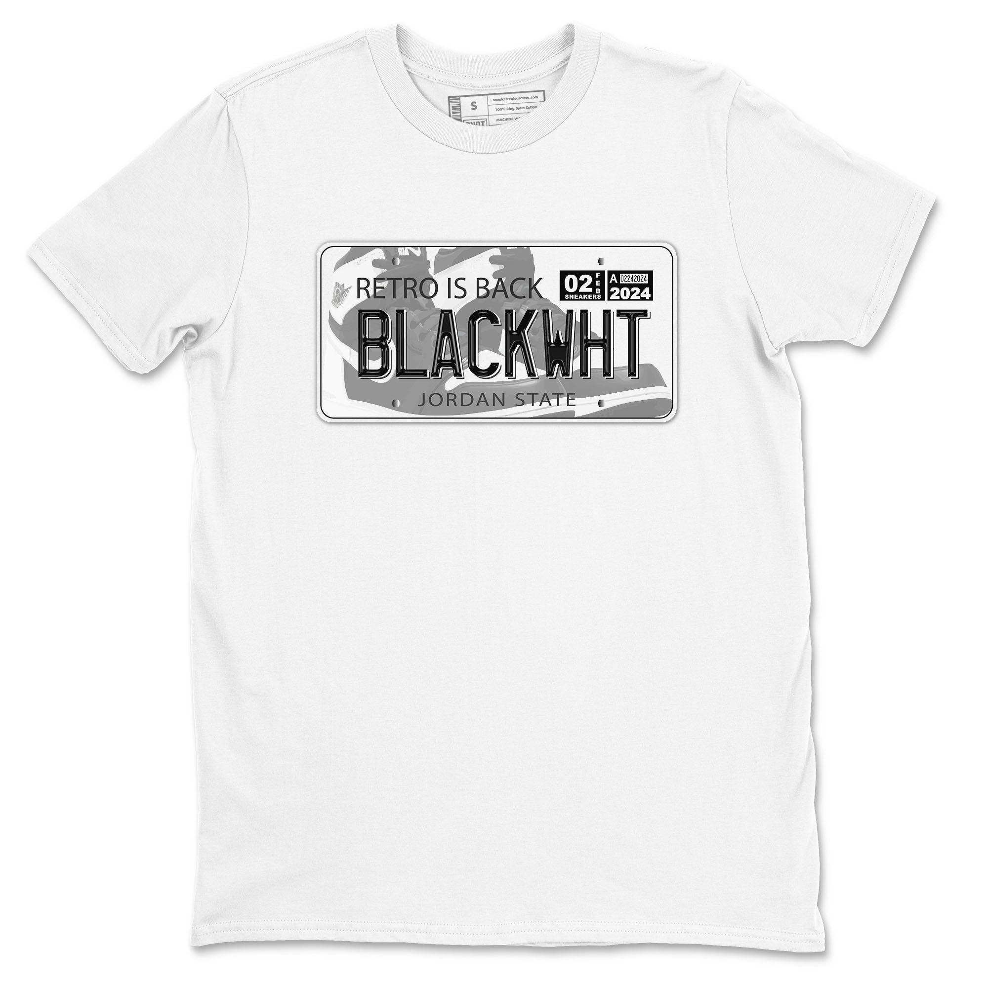Jordan Plate snkmatch Tees - Air Jordan 1 Black White