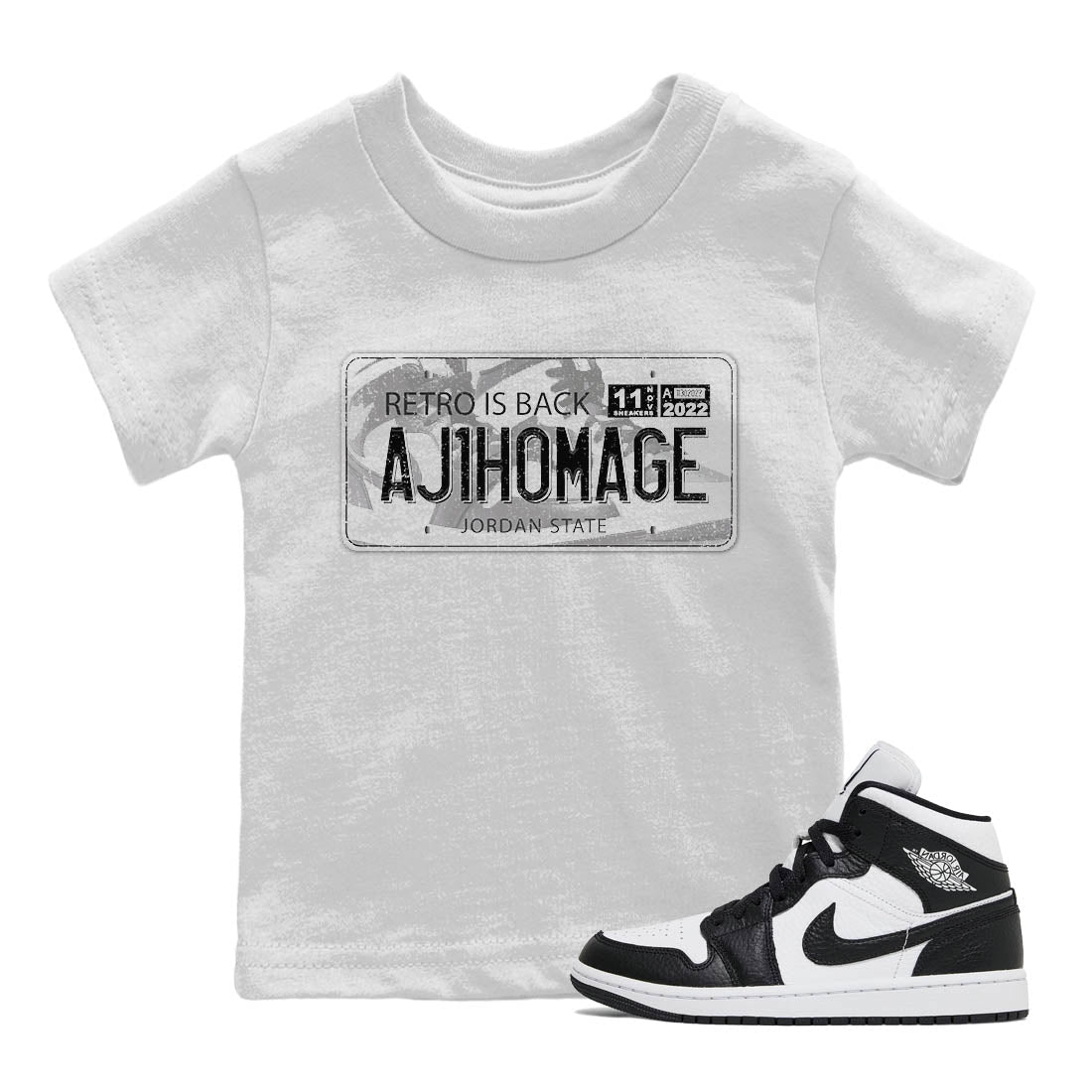 Jordan Plate Kids Tops - Air Jordan 1 Homage
