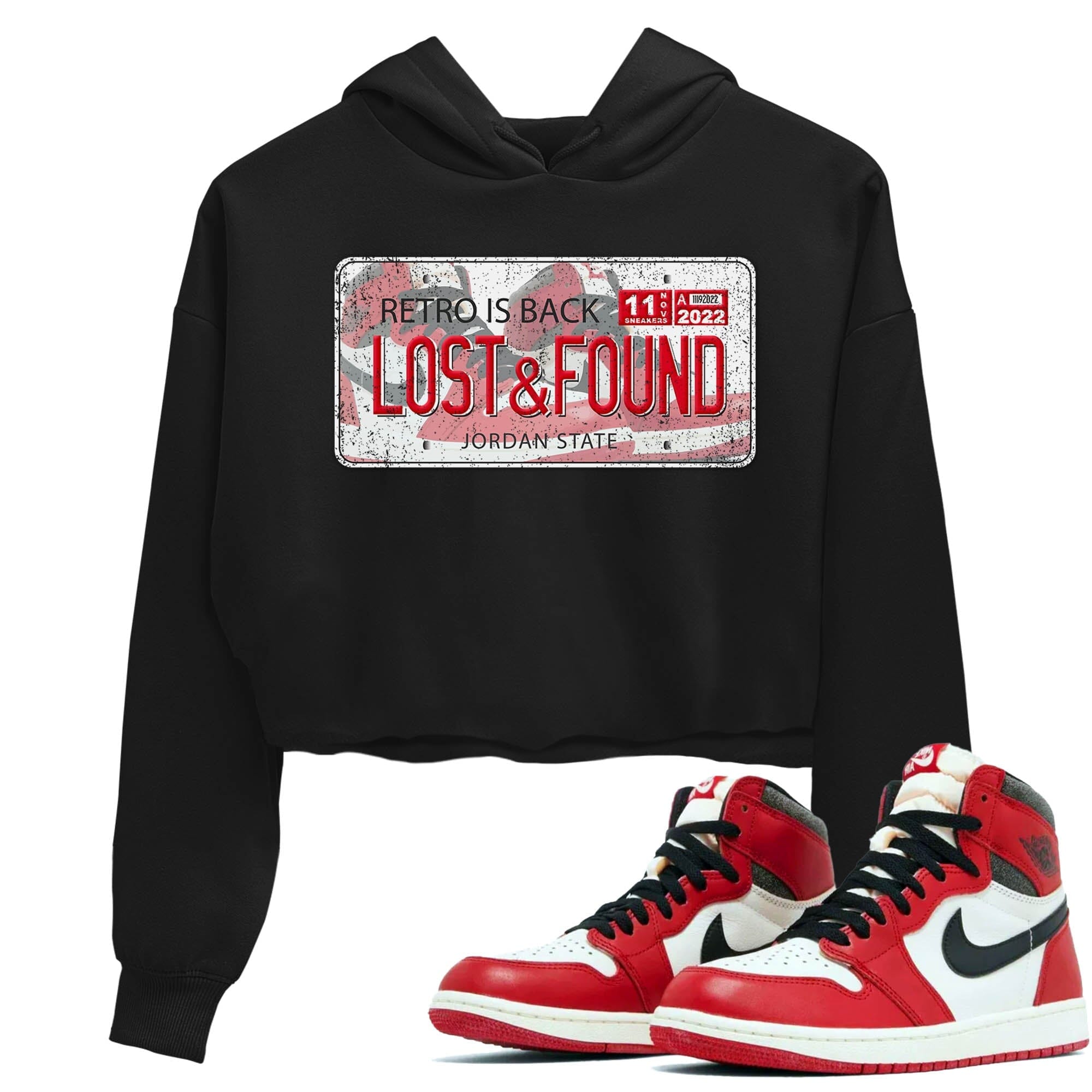 Jordan Plate Women's Tops - Air Jordan 1 Lost & Found