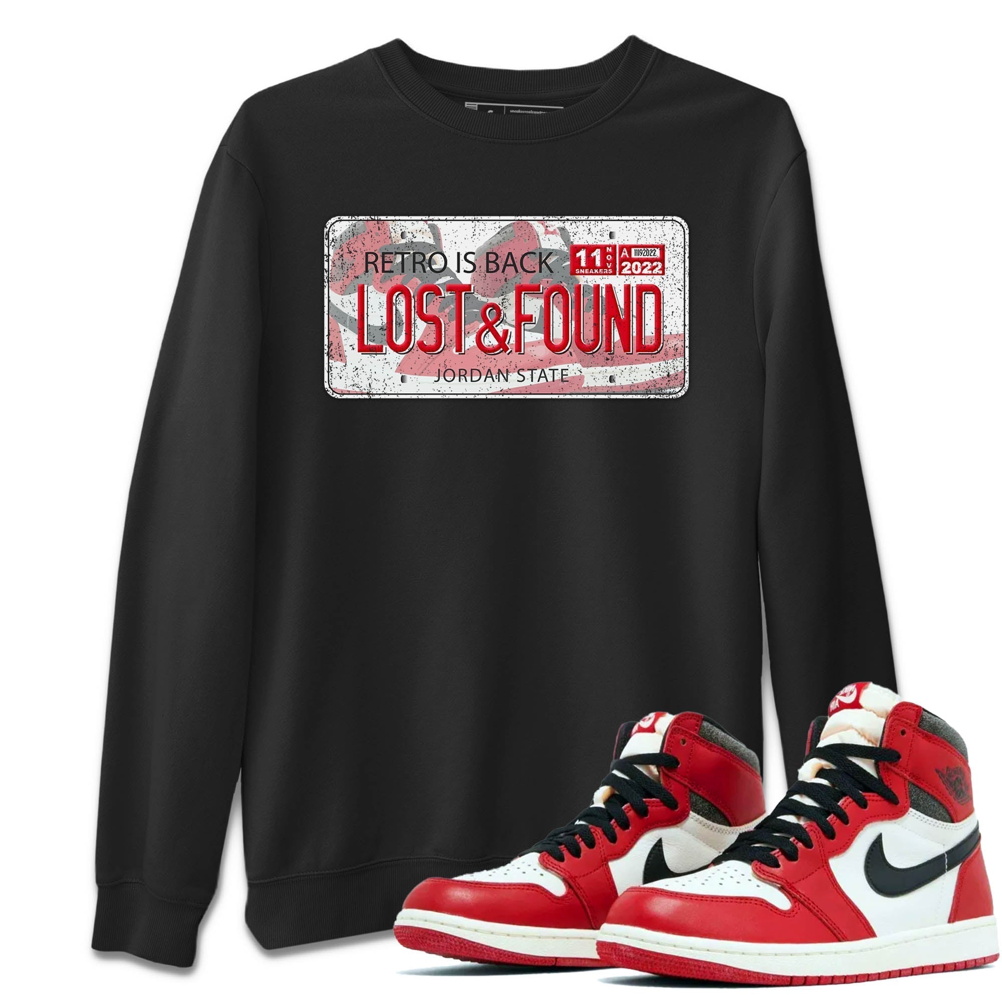 Jordan Plate Unisex Tops - Air Jordan 1 Lost & Found